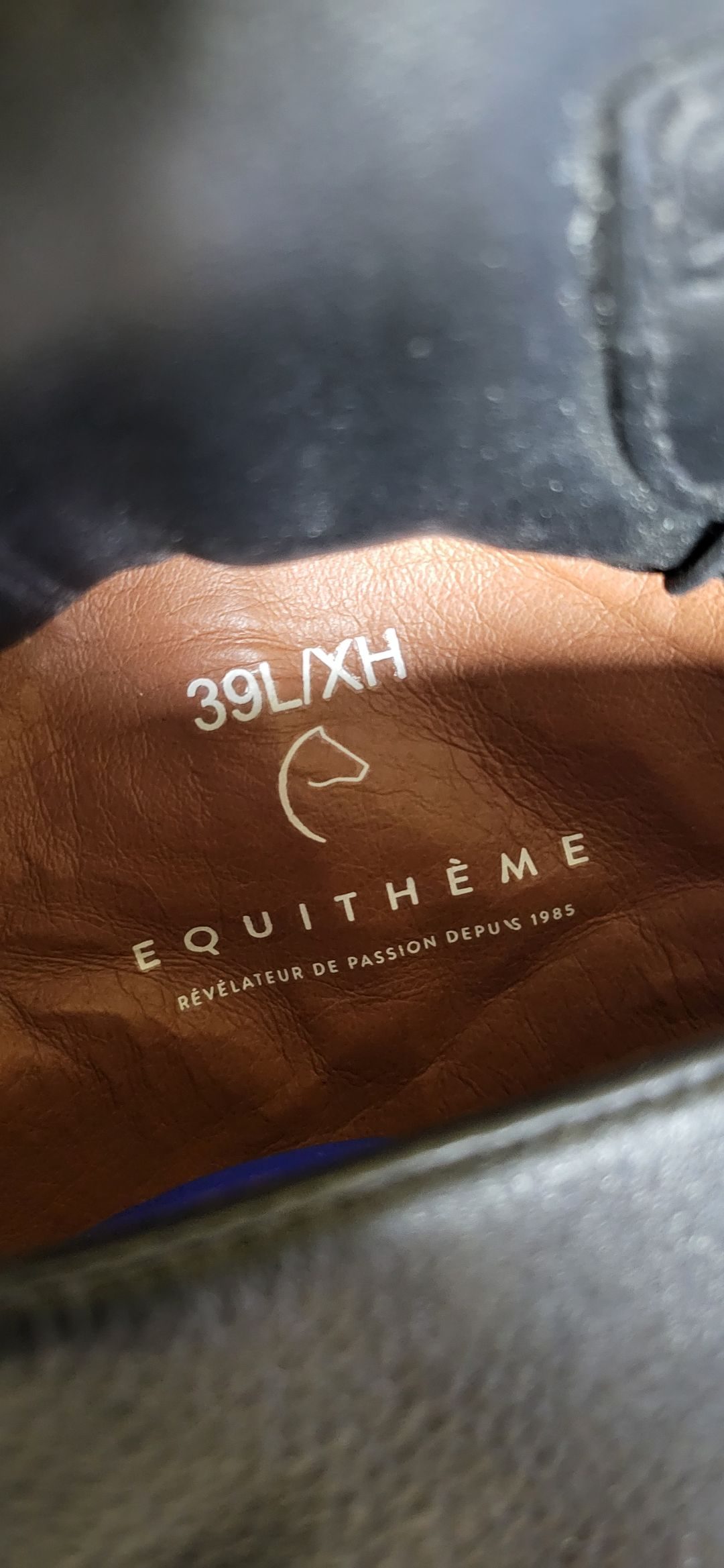Bottes Equitheme cuir noir neuve, média 2