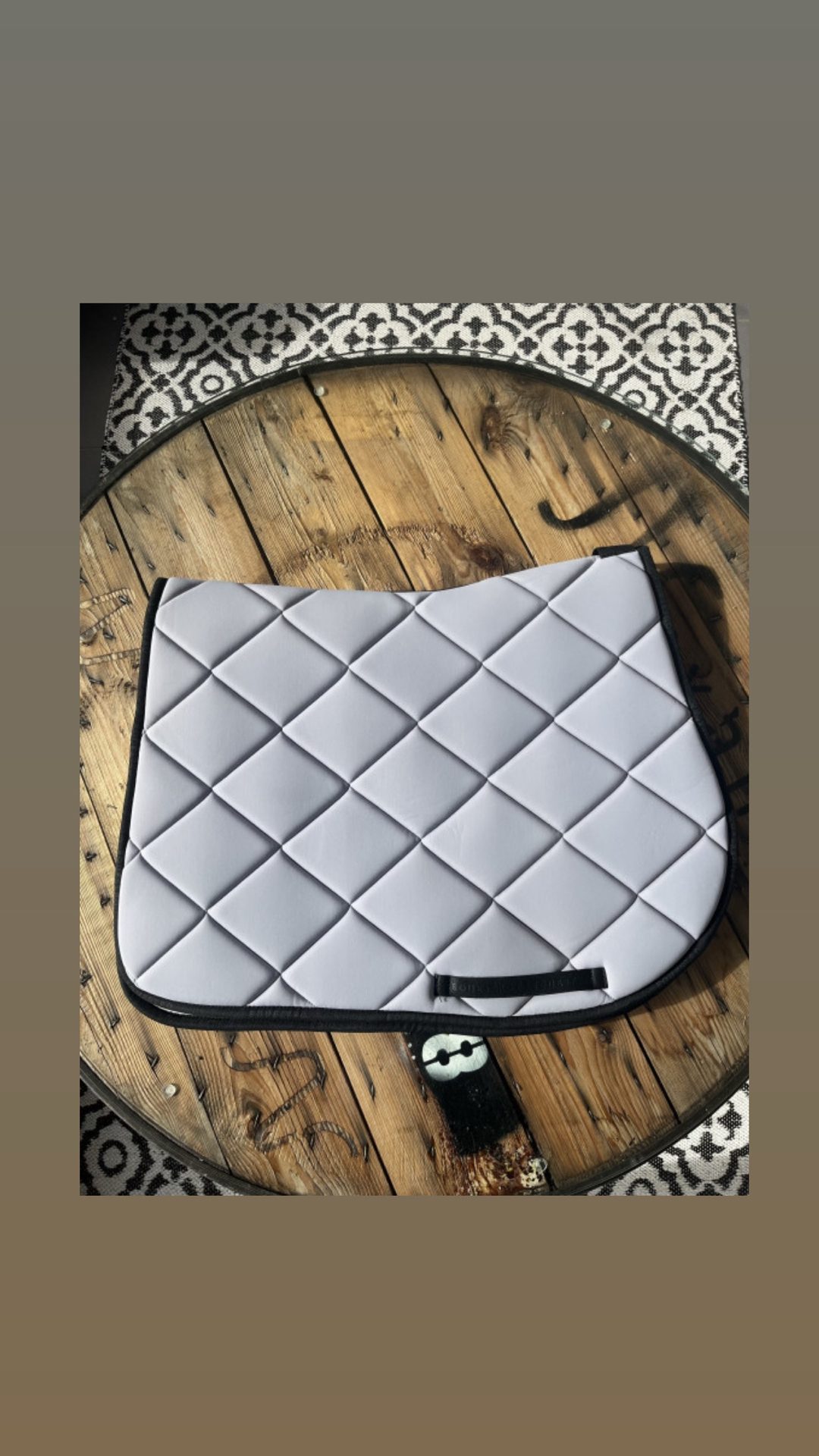 Tapis Equestro gris neuf, média 2