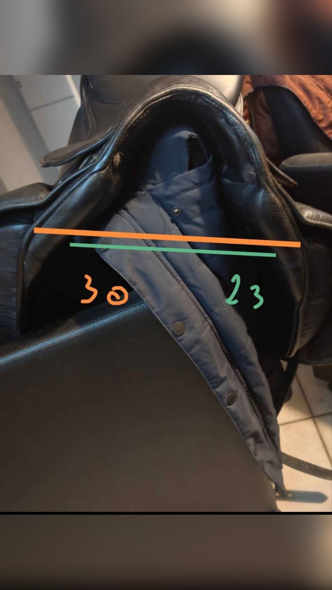 Selle dressage, média 10
