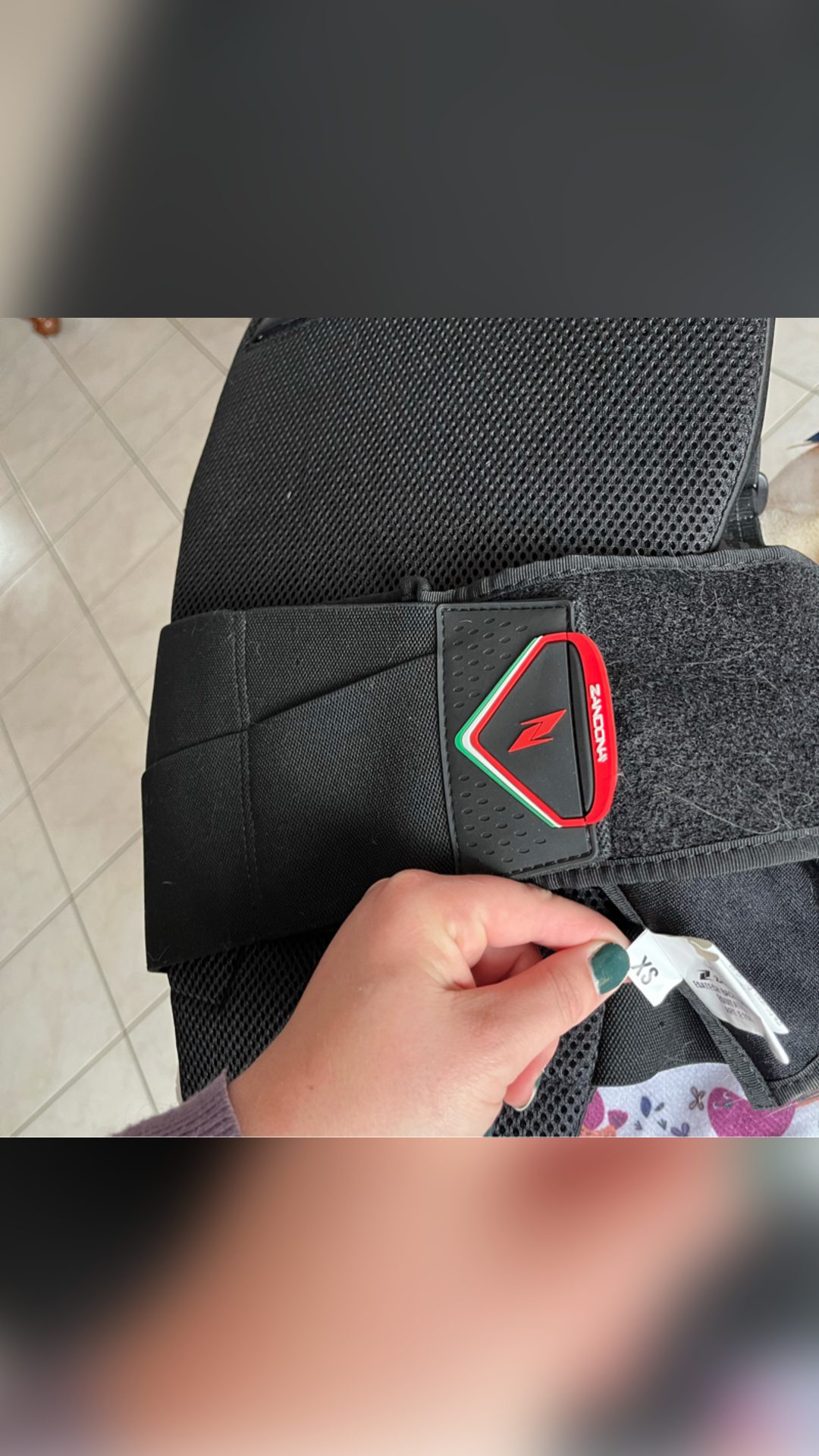 Protège dos taille XS, média 2
