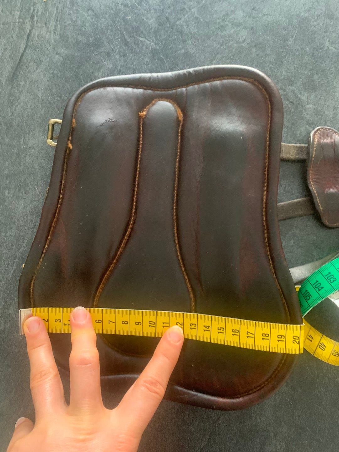 Bruno Delgrange Guêtres + Protège Boulet en cuir marron taille cheval, média 9