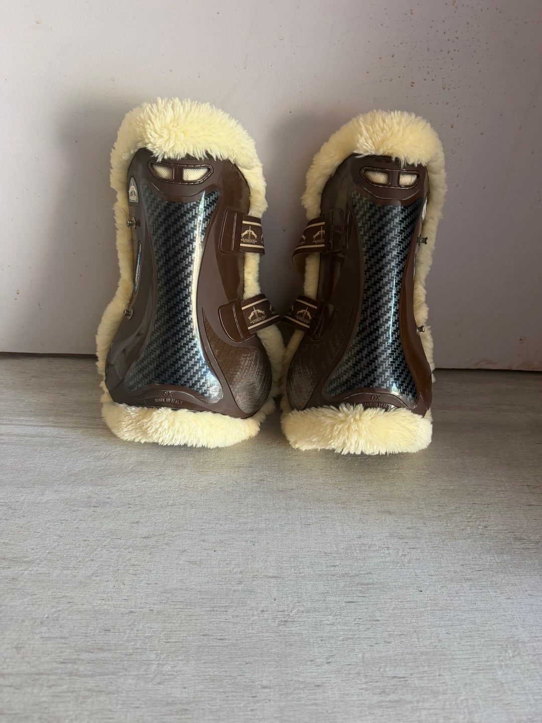 Protection cheval Guêtres Veredus en mouton 🤎 Marron taille M, média 2