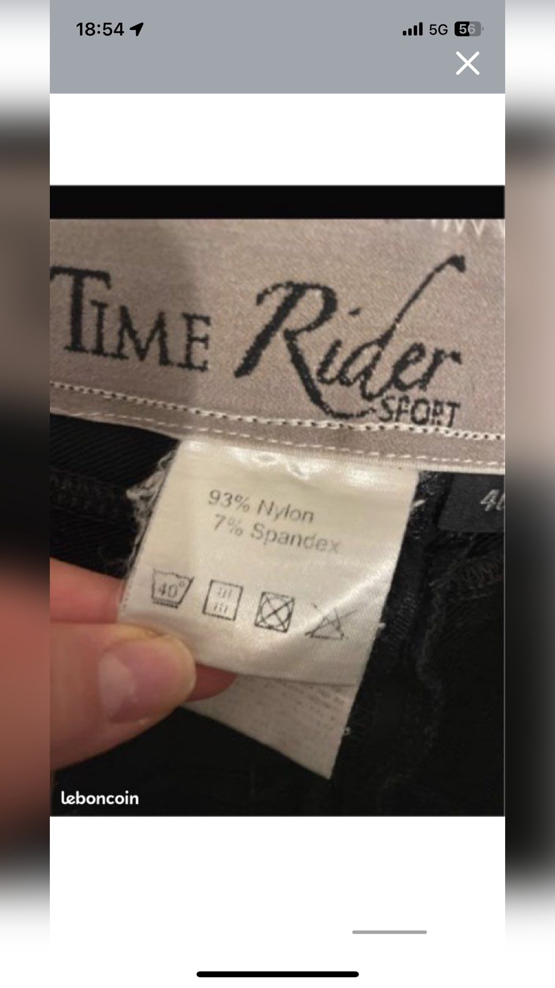 Pantalon équitation noir Time Rider, média 5