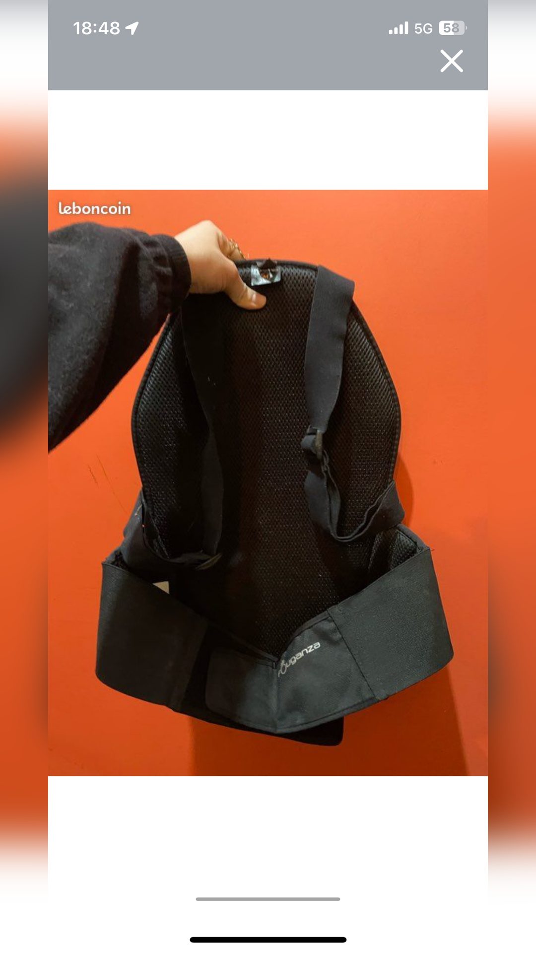 Protège dos dorsale taille M, média 2