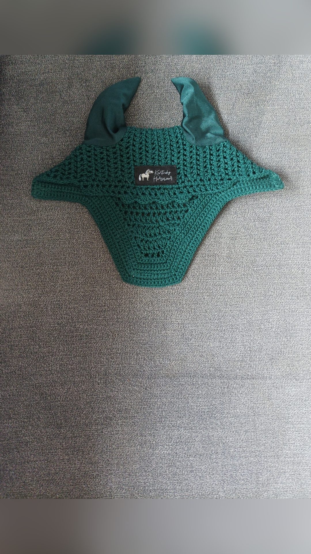 Bonnet Kentucky Velvet émeraude taille poney, média 2