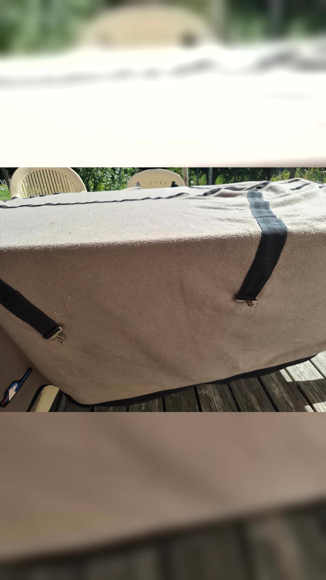 Couverture polaire taupe performance 155cm, média 4