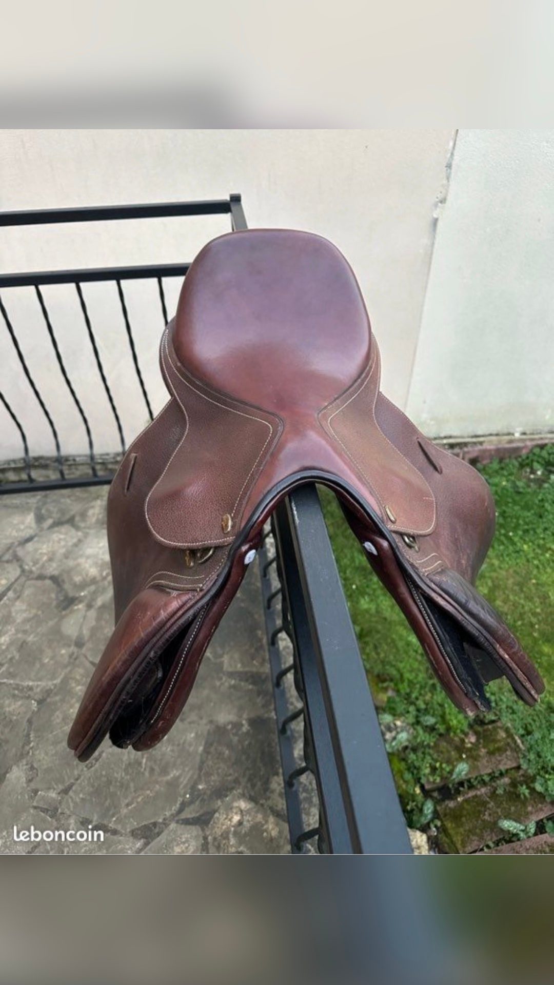 Selle Éric Thomas cuir marron, média 4