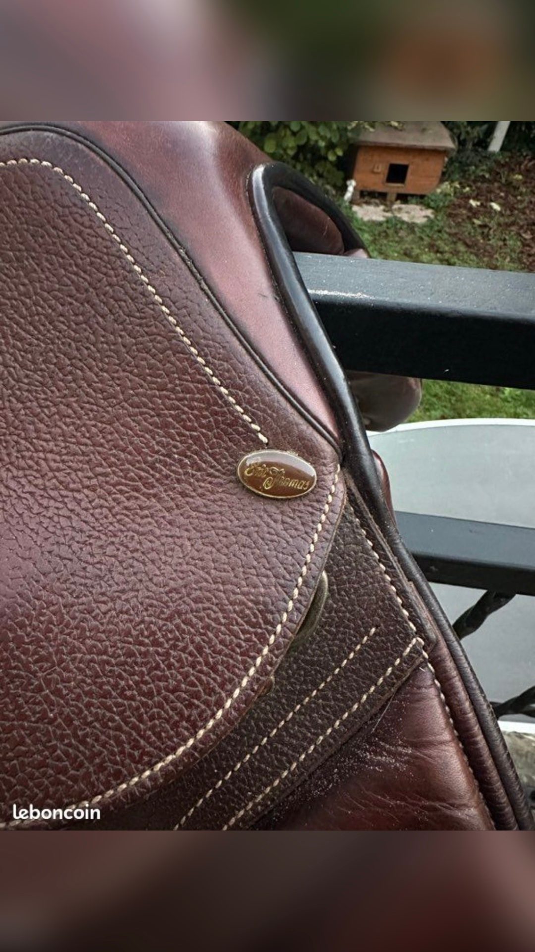 Selle Éric Thomas cuir marron, média 6