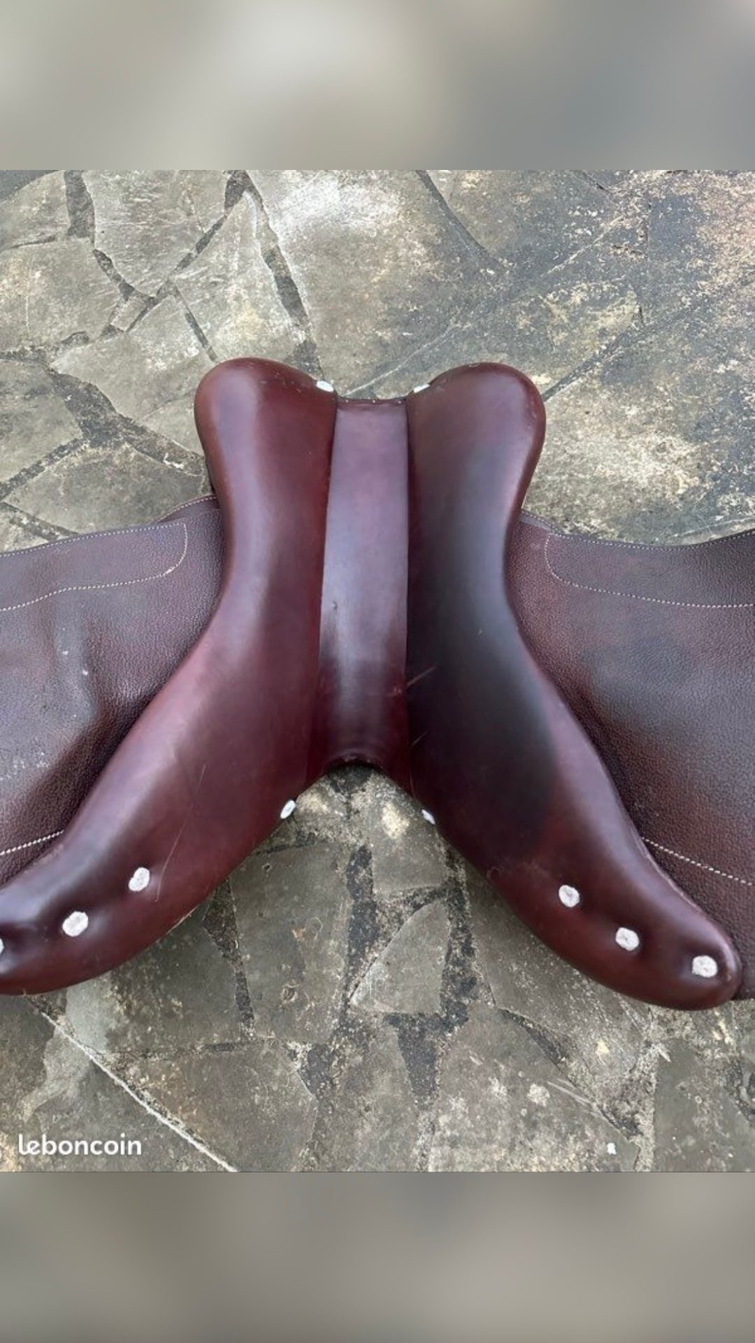 Selle Éric Thomas cuir marron, média 7