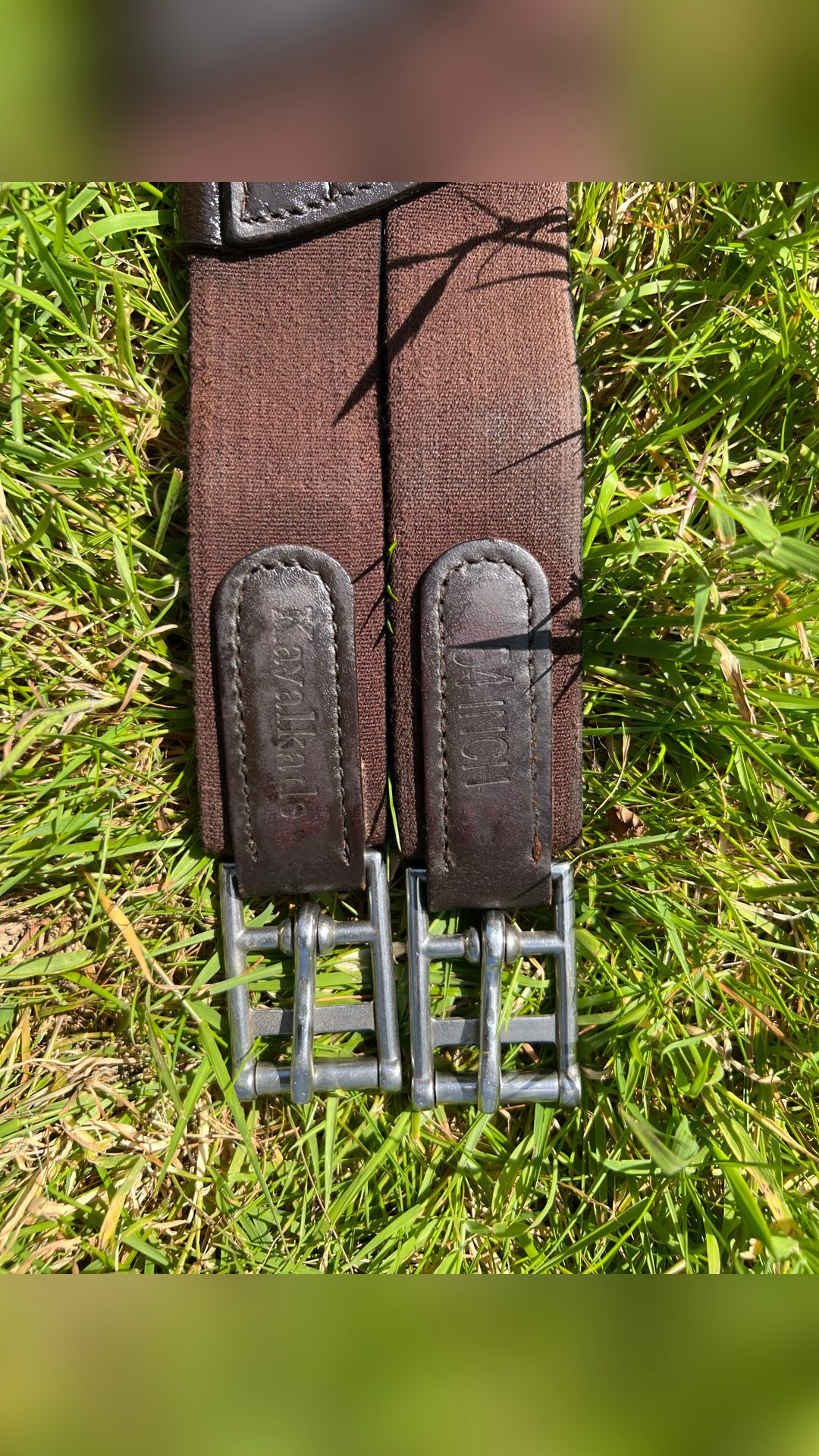 Sangle bavette cuir Kavalkade 135 cm, média 2