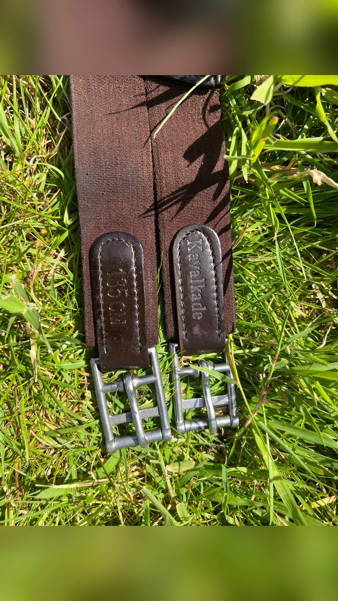 Sangle bavette cuir Kavalkade 135 cm, média 3