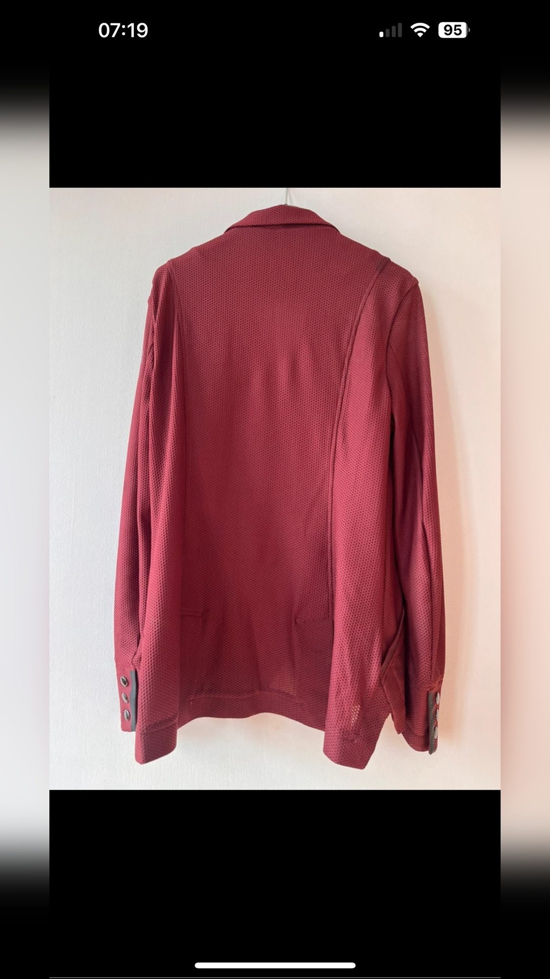 Veste Aeromesh bordeaux, média 7