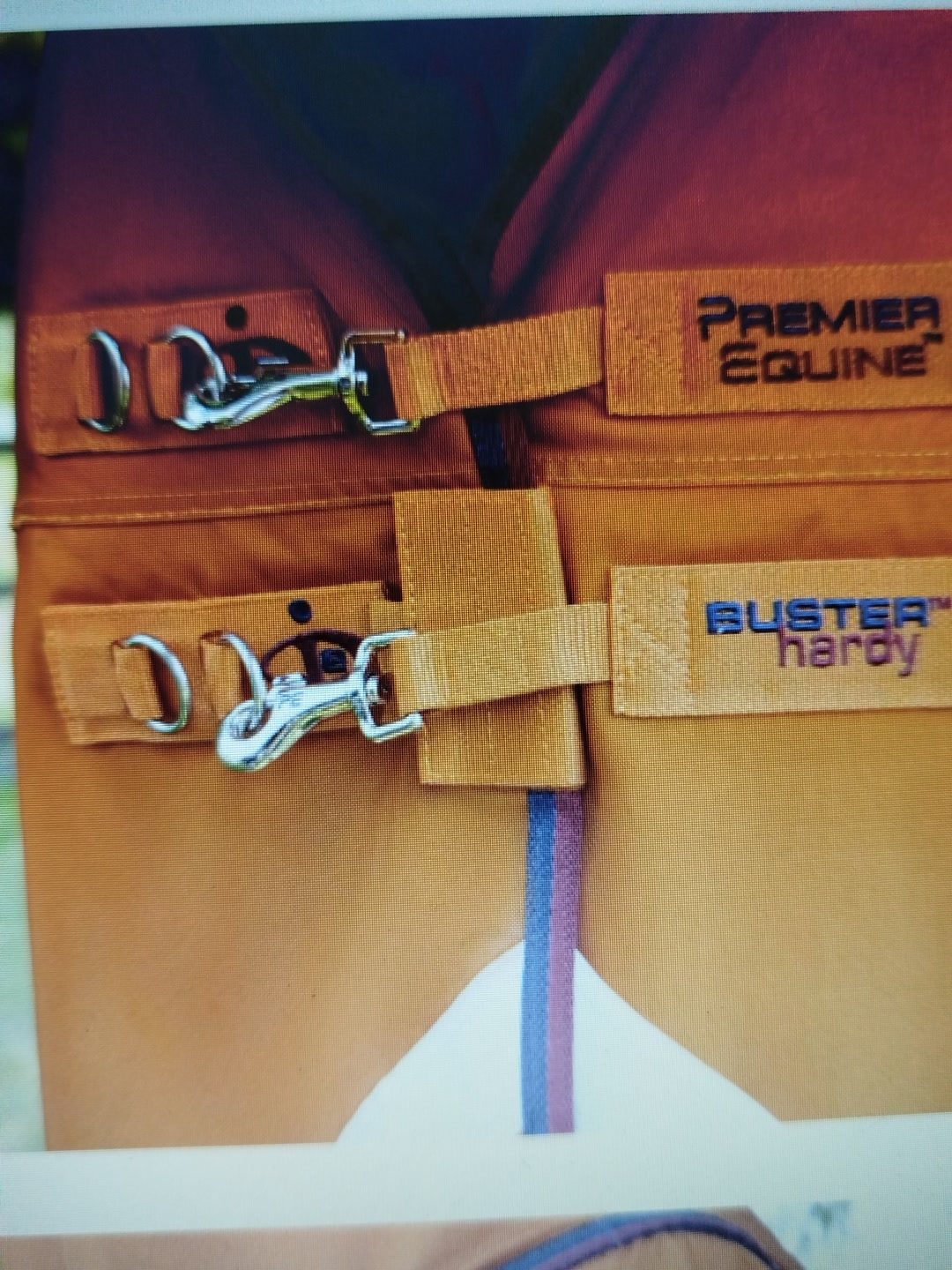 Couverture imperméable Buster Hardy 200g demi cou orange, média 3