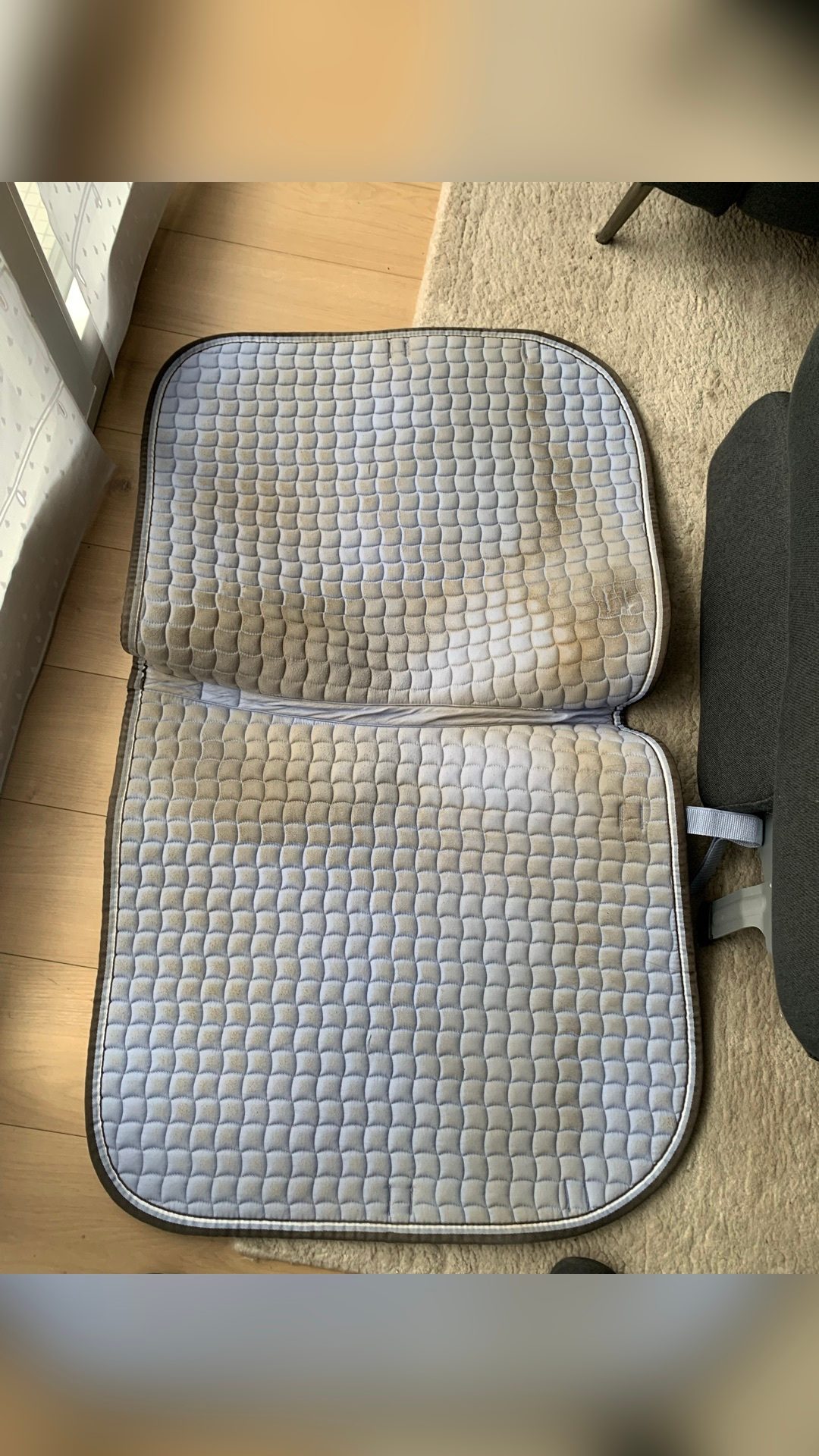 Tapis de selle dressage Eskadron bleu clair, média 10