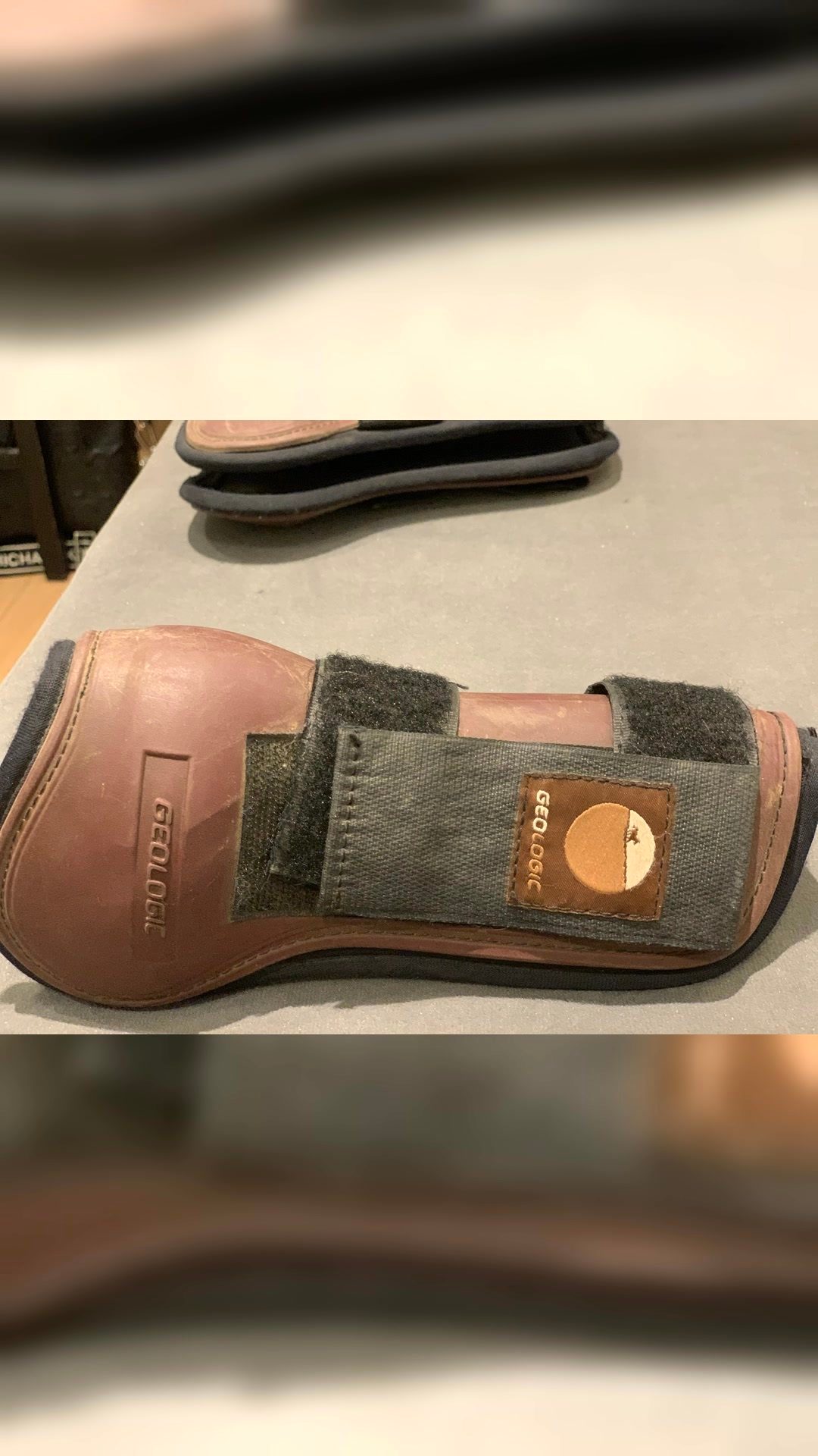 Guêtres néoprène bordeaux taille poney, média 3