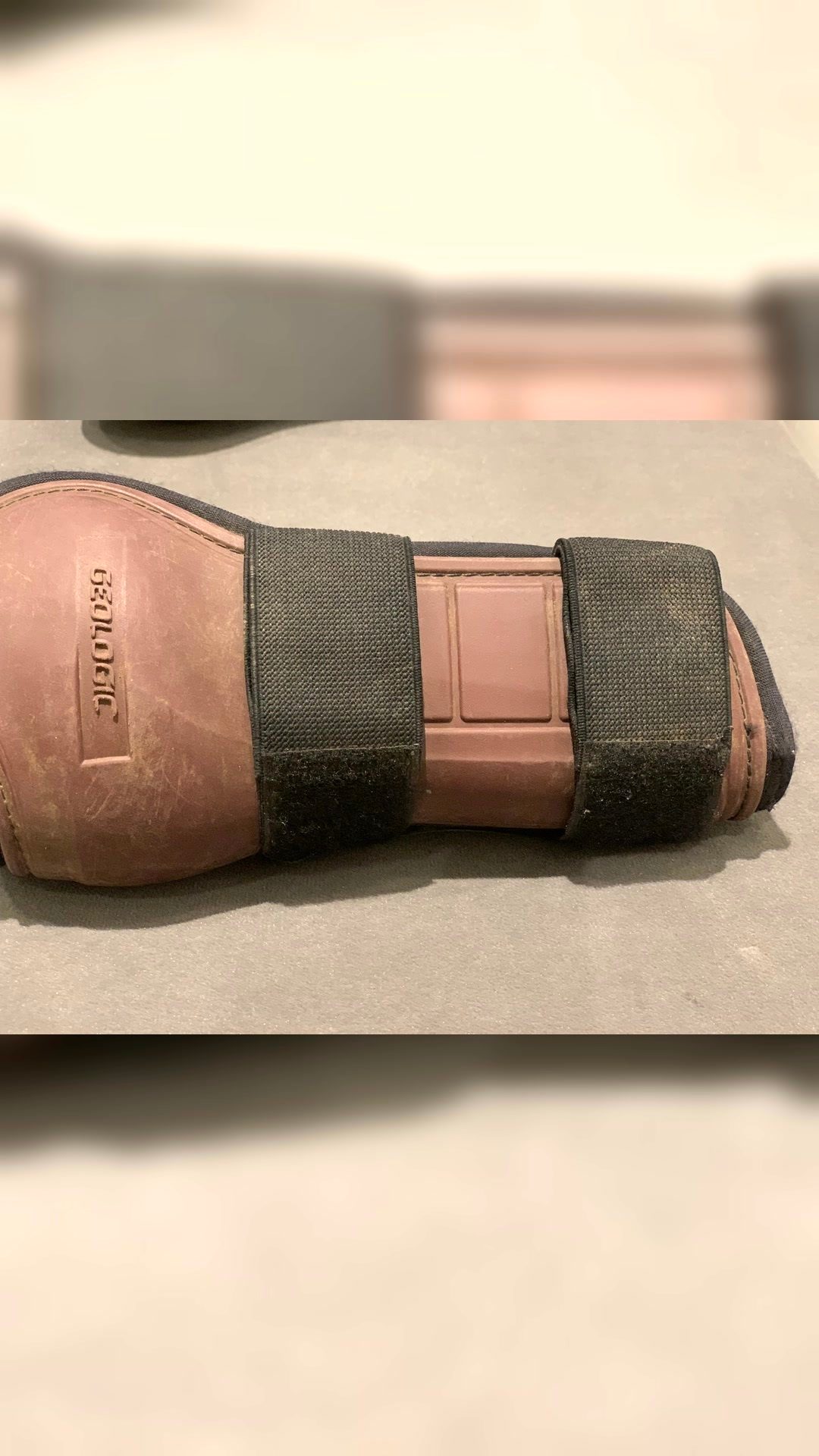 Guêtres néoprène bordeaux taille poney, média 5