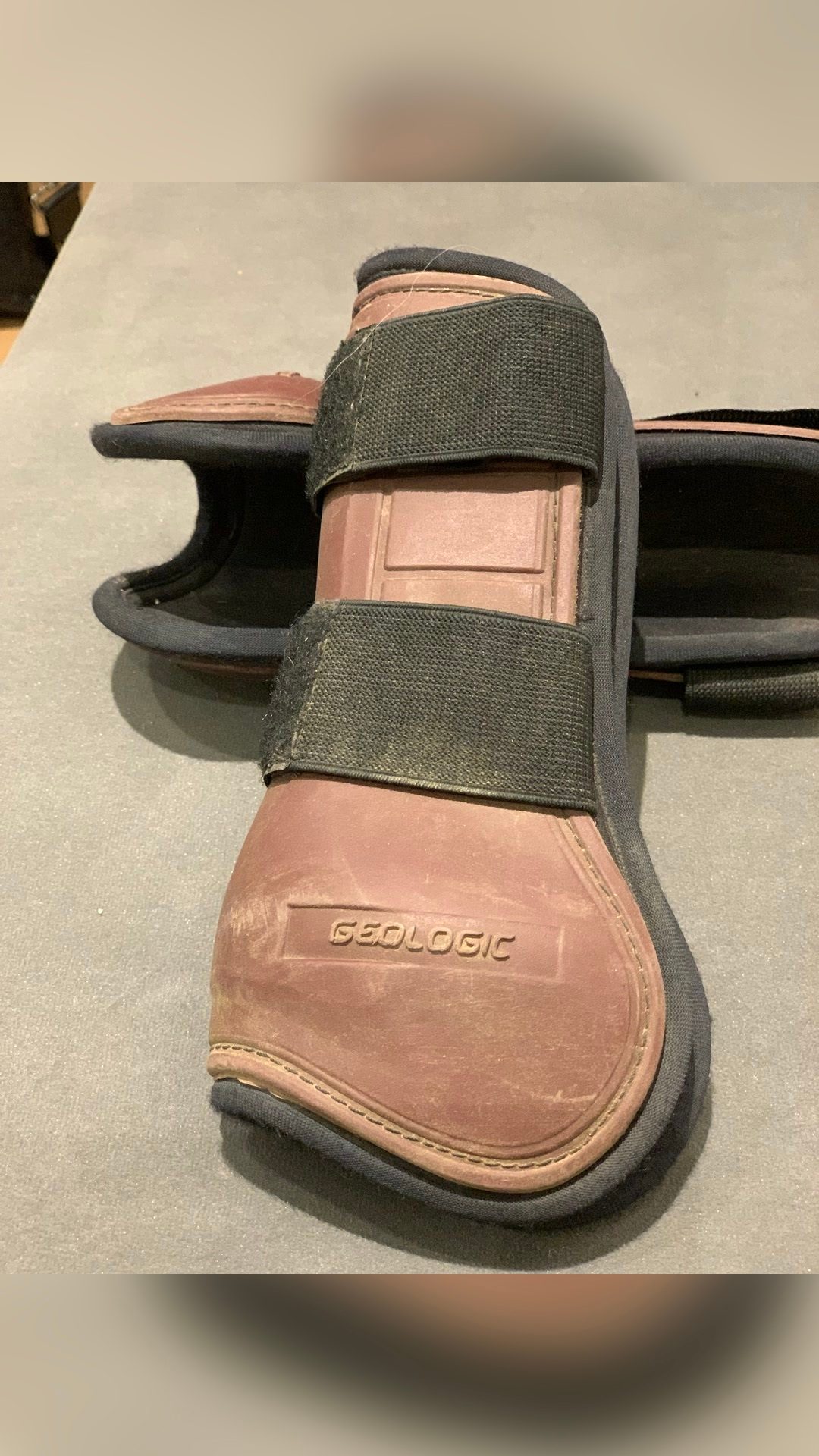 Guêtres néoprène bordeaux taille poney, média 7