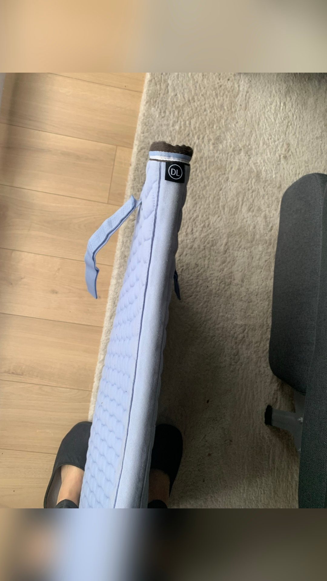 Tapis de selle dressage Eskadron bleu clair, média 2