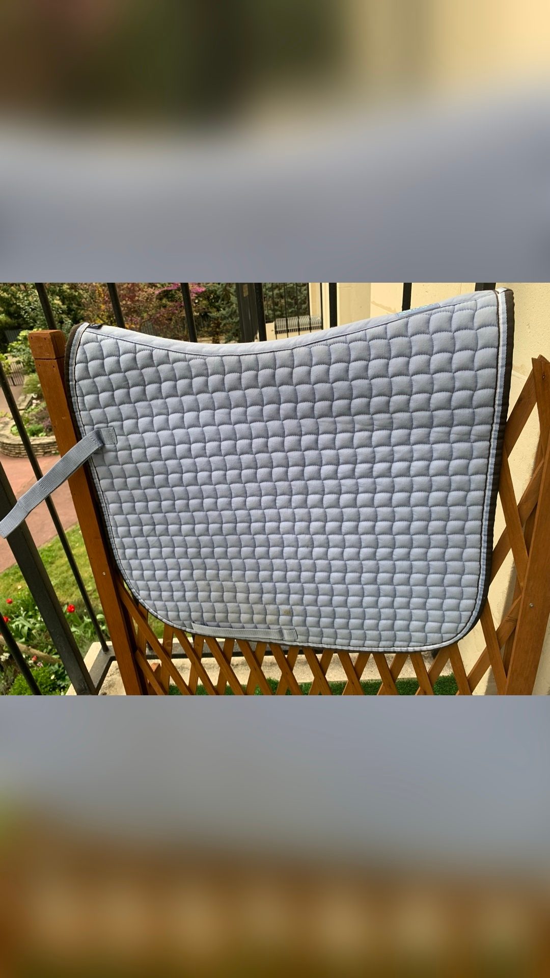 Tapis de selle dressage Eskadron bleu clair, média 3