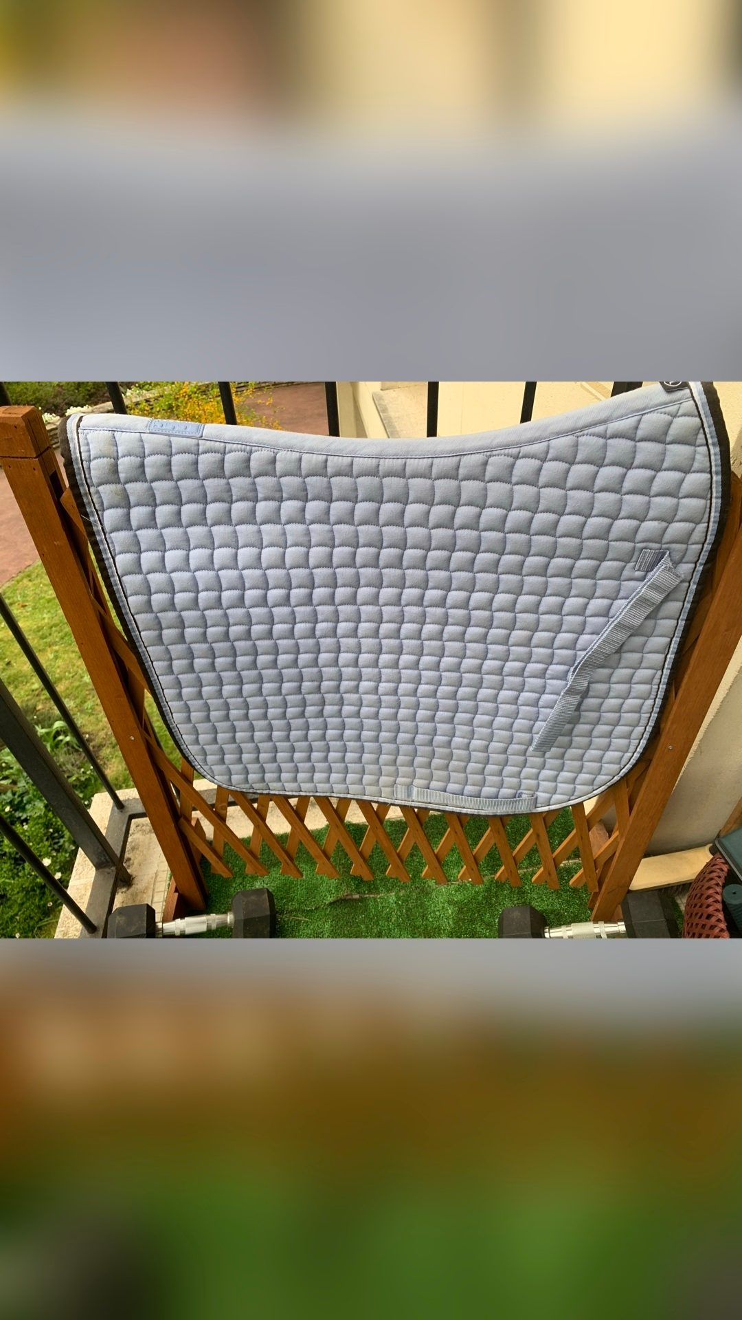 Tapis de selle dressage Eskadron bleu clair, média 5