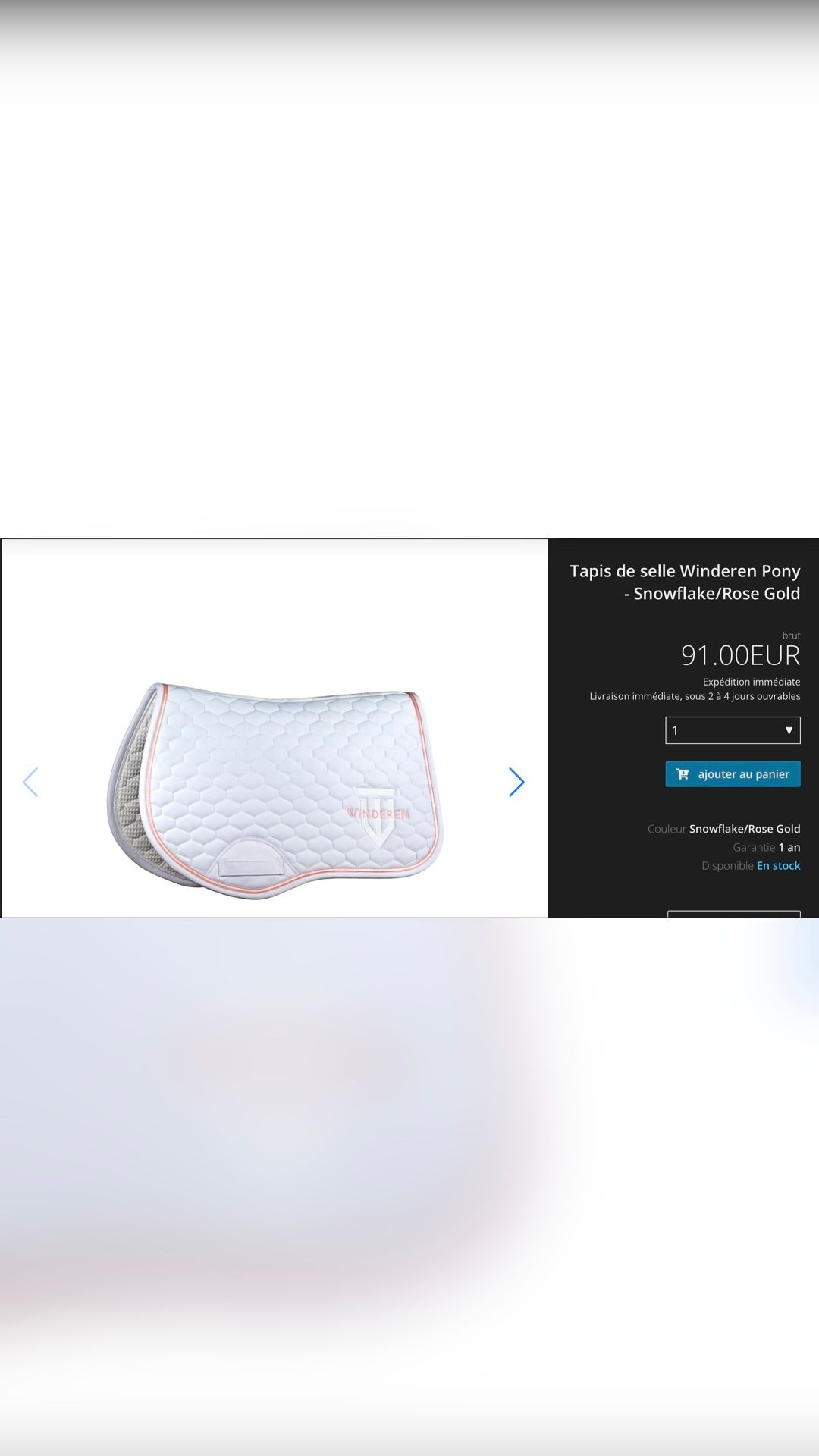 Tapis de selle poney, média 9