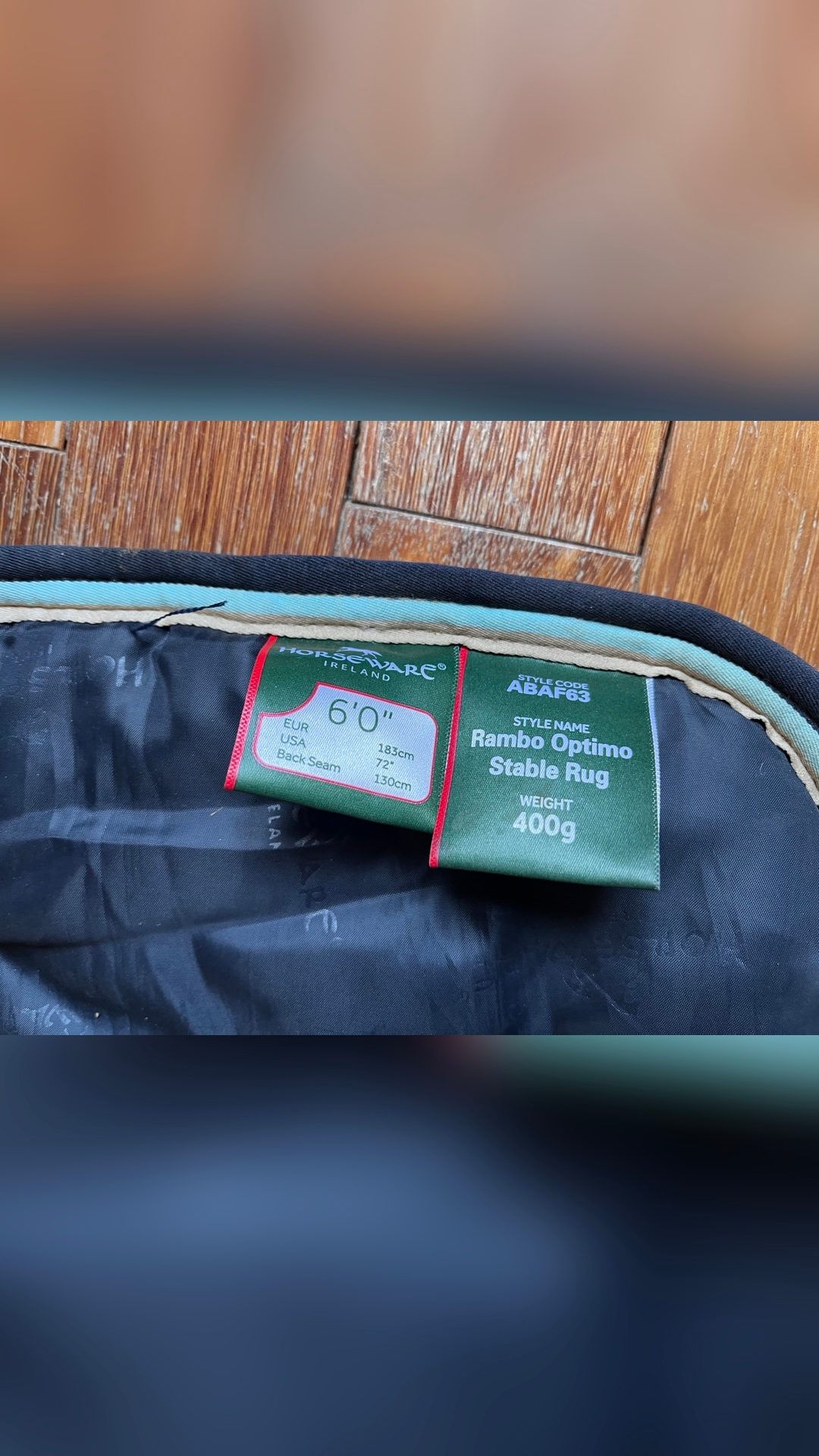 Couverture extérieure 400g Horseware Rambo Optimo, média 8