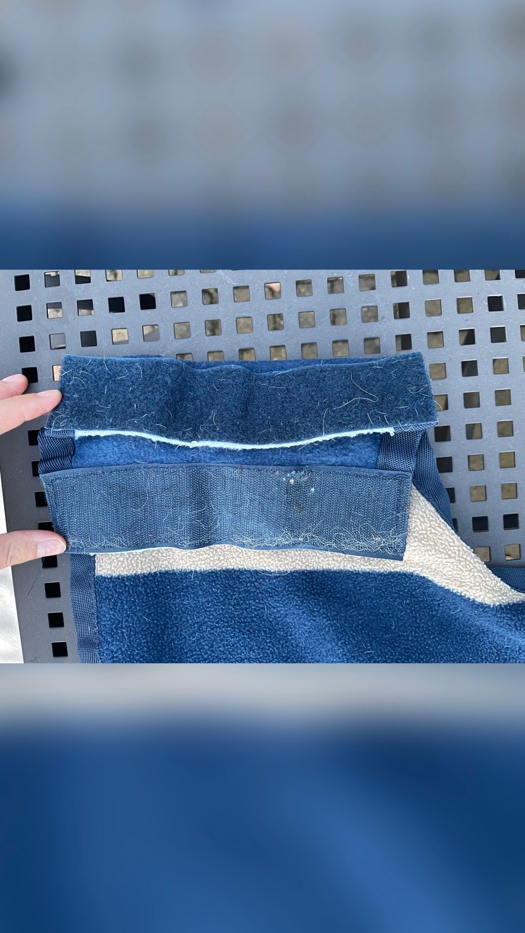 Couvre rein t.135cm bleu-sable, média 2