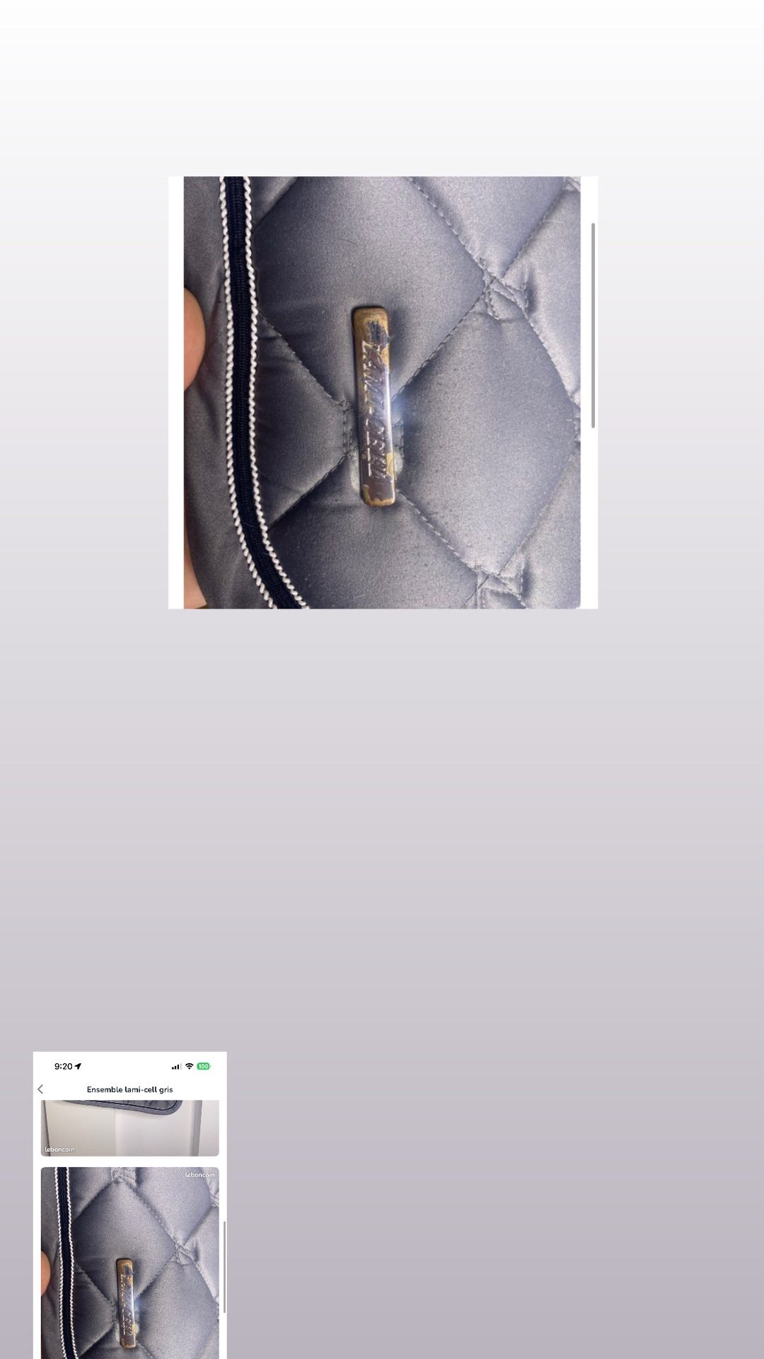 Ensemble Lamicell gris, média 3
