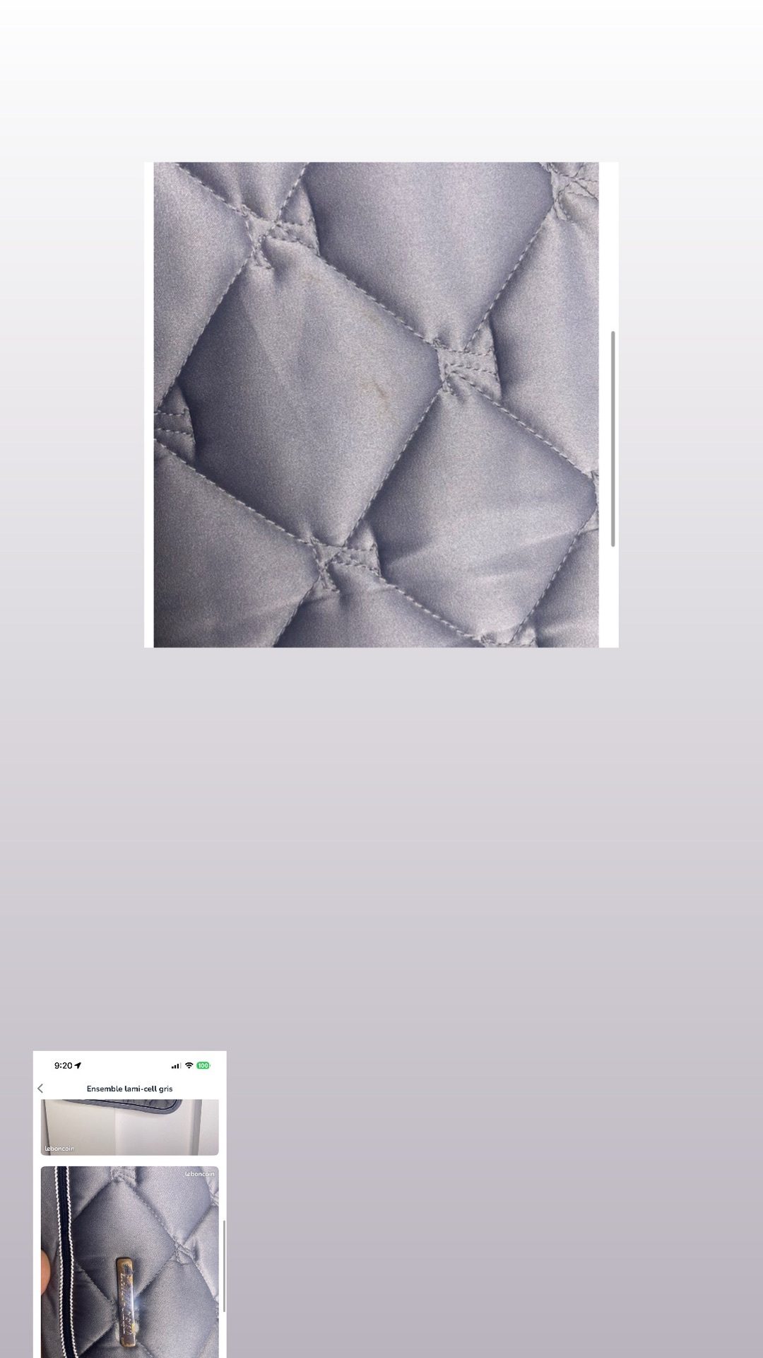 Ensemble Lamicell gris, média 4