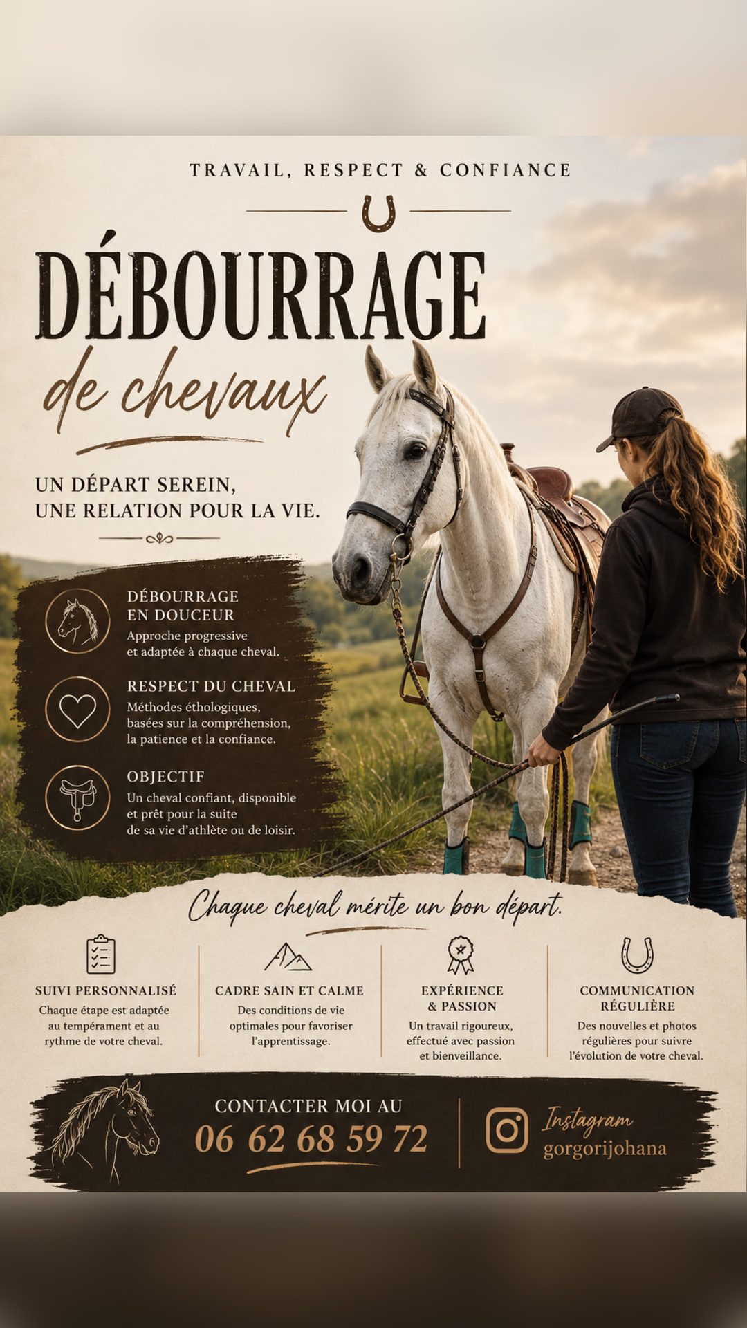 Débourrage chevaux, média 2