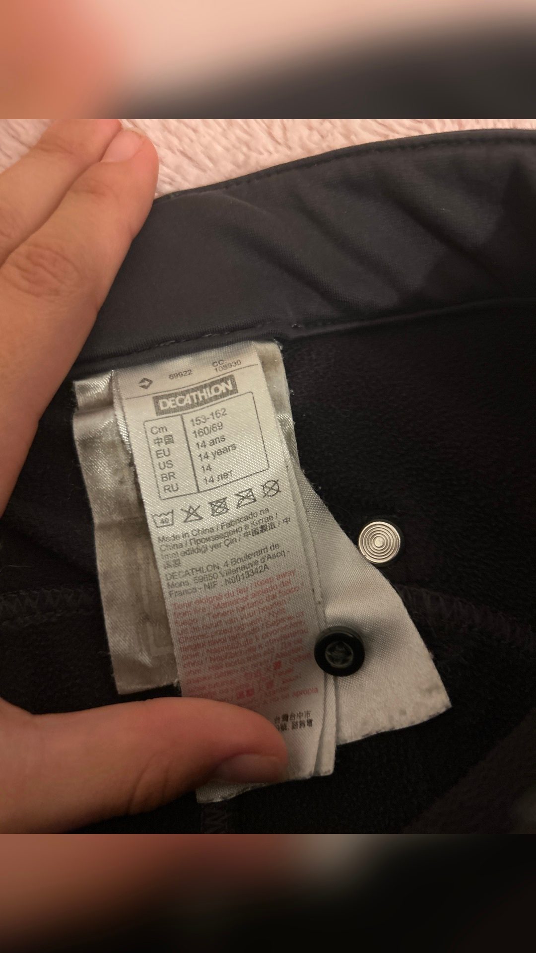 Pantalon 14 ans, média 3