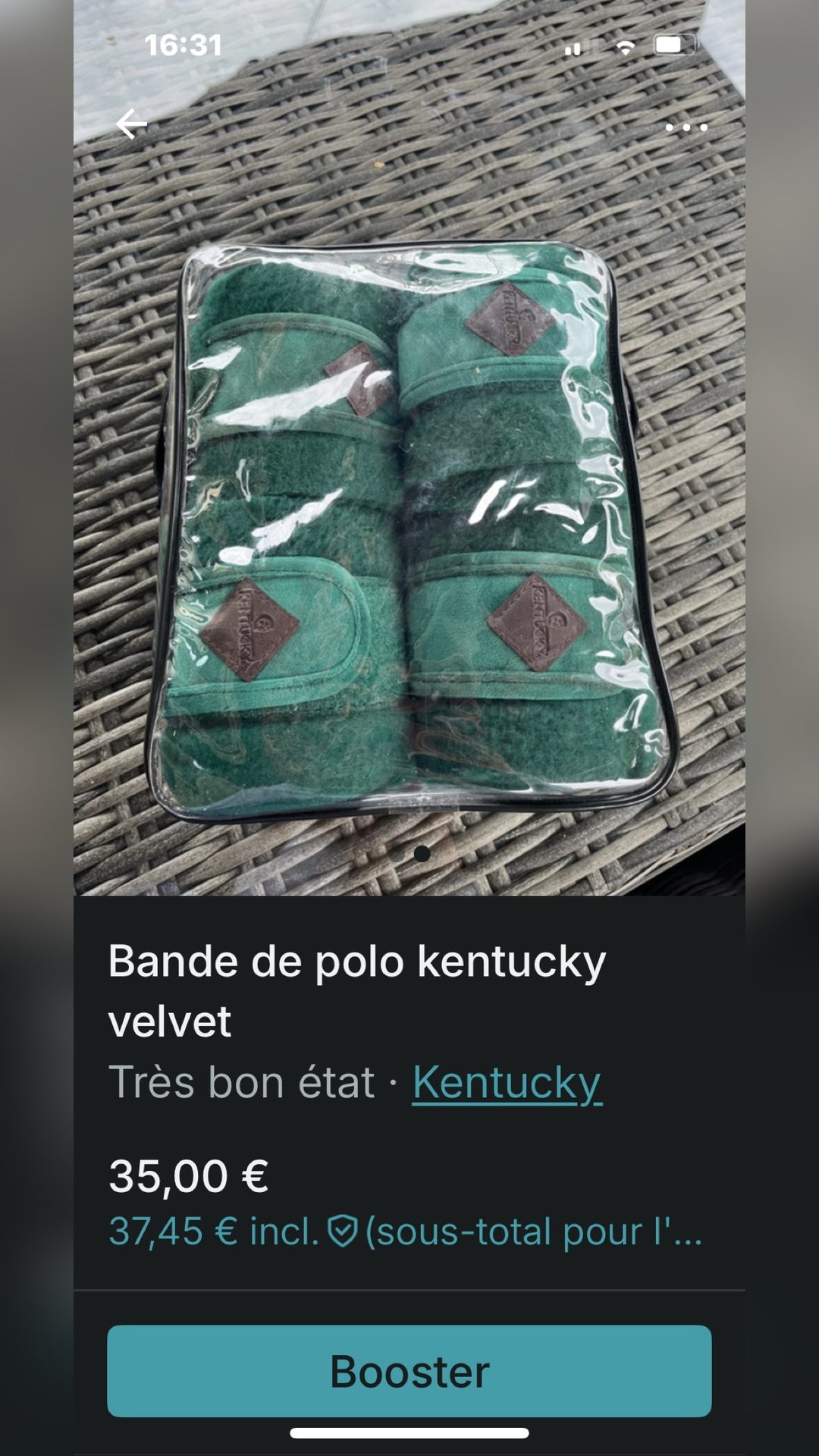 Bande de polo Kentucky velvet, média 2