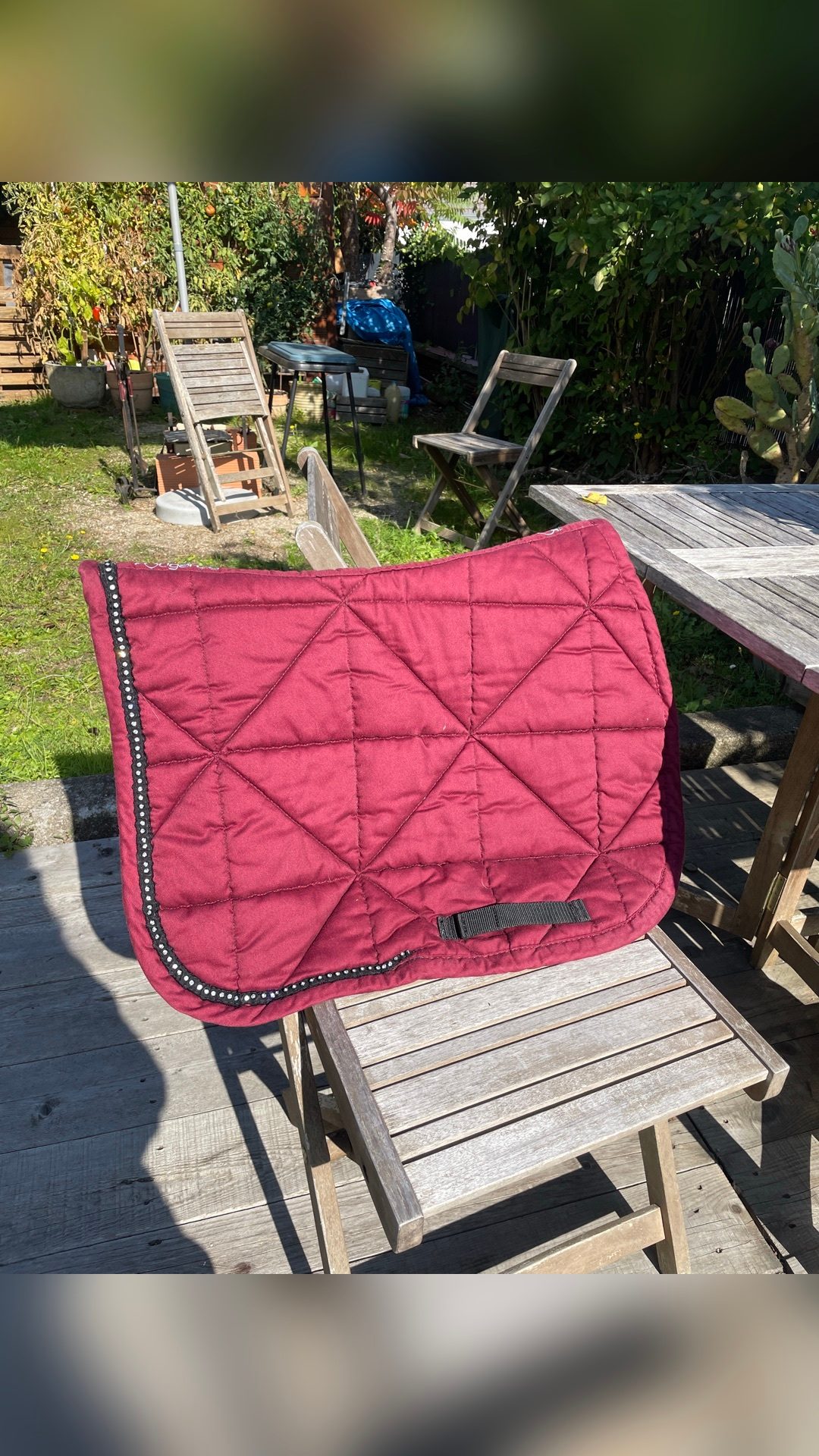Tapis bordeaux Fouganza, média 2
