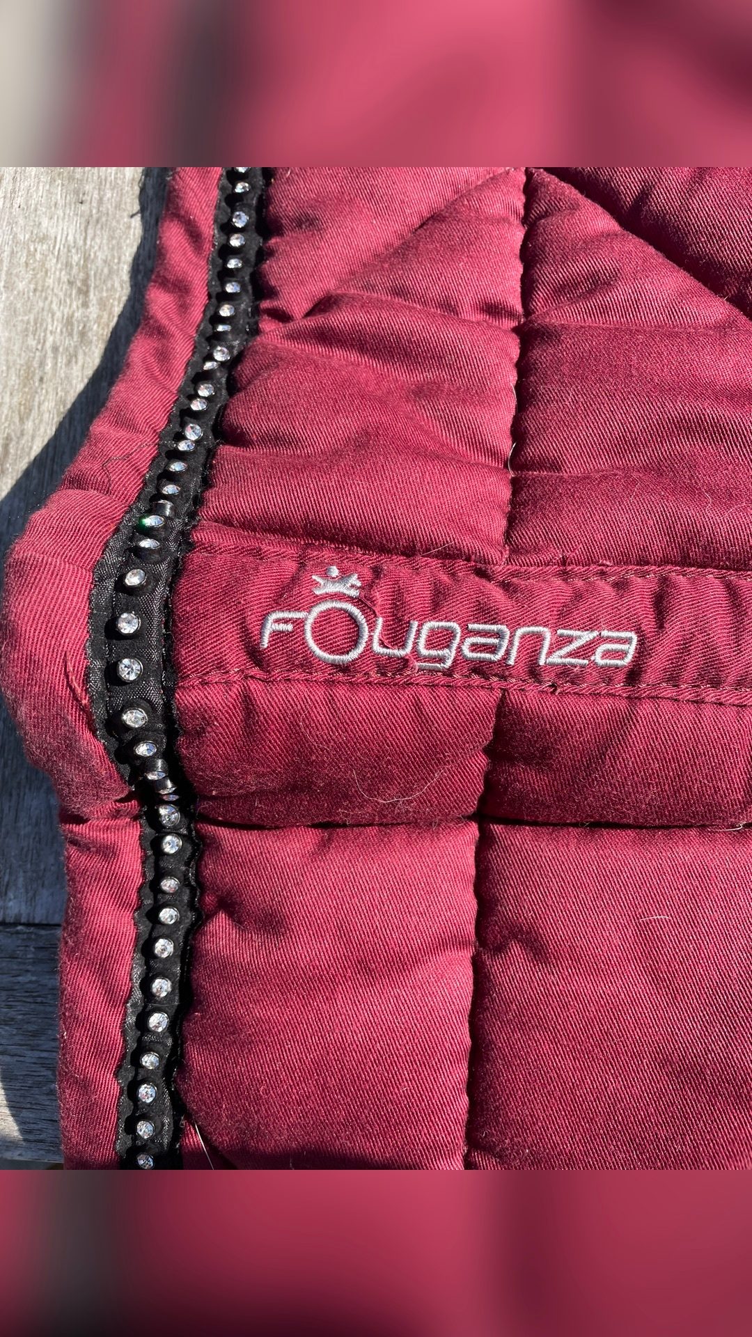 Tapis bordeaux Fouganza, média 3