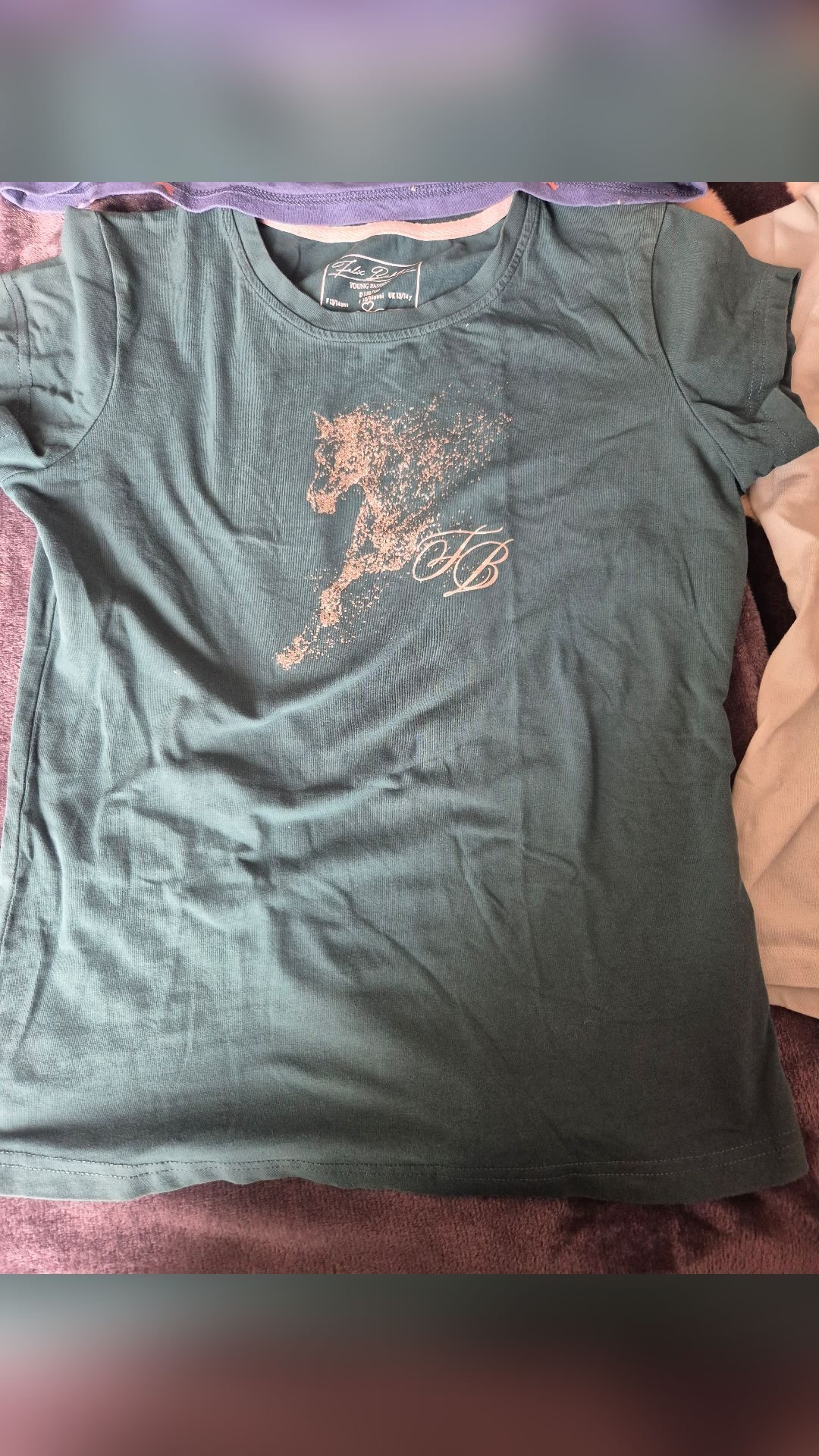 Lot de 4 tee-shirts equitation, média 3