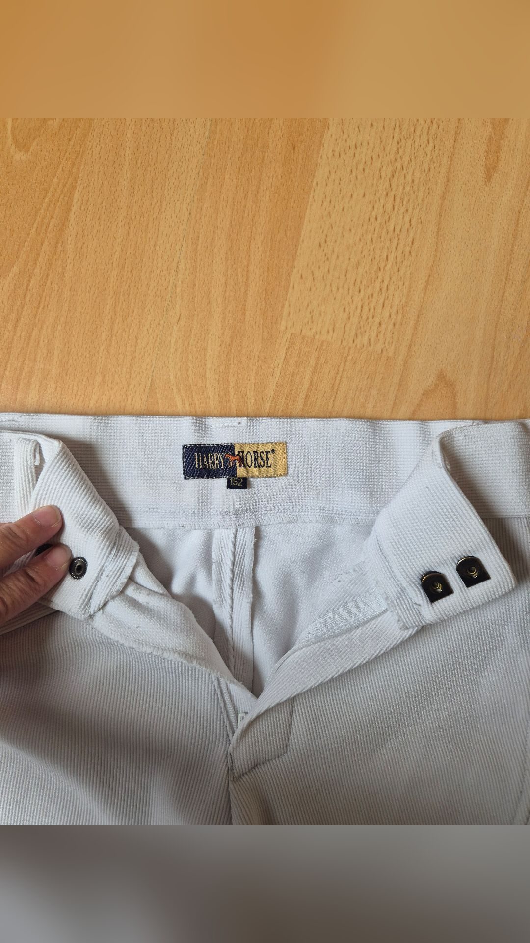 Pantalon de concours blanc 152, média 3