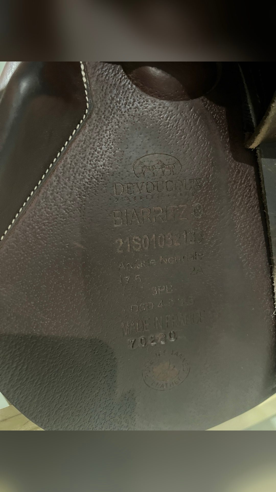 Selle mixte Devoucoux, média 8