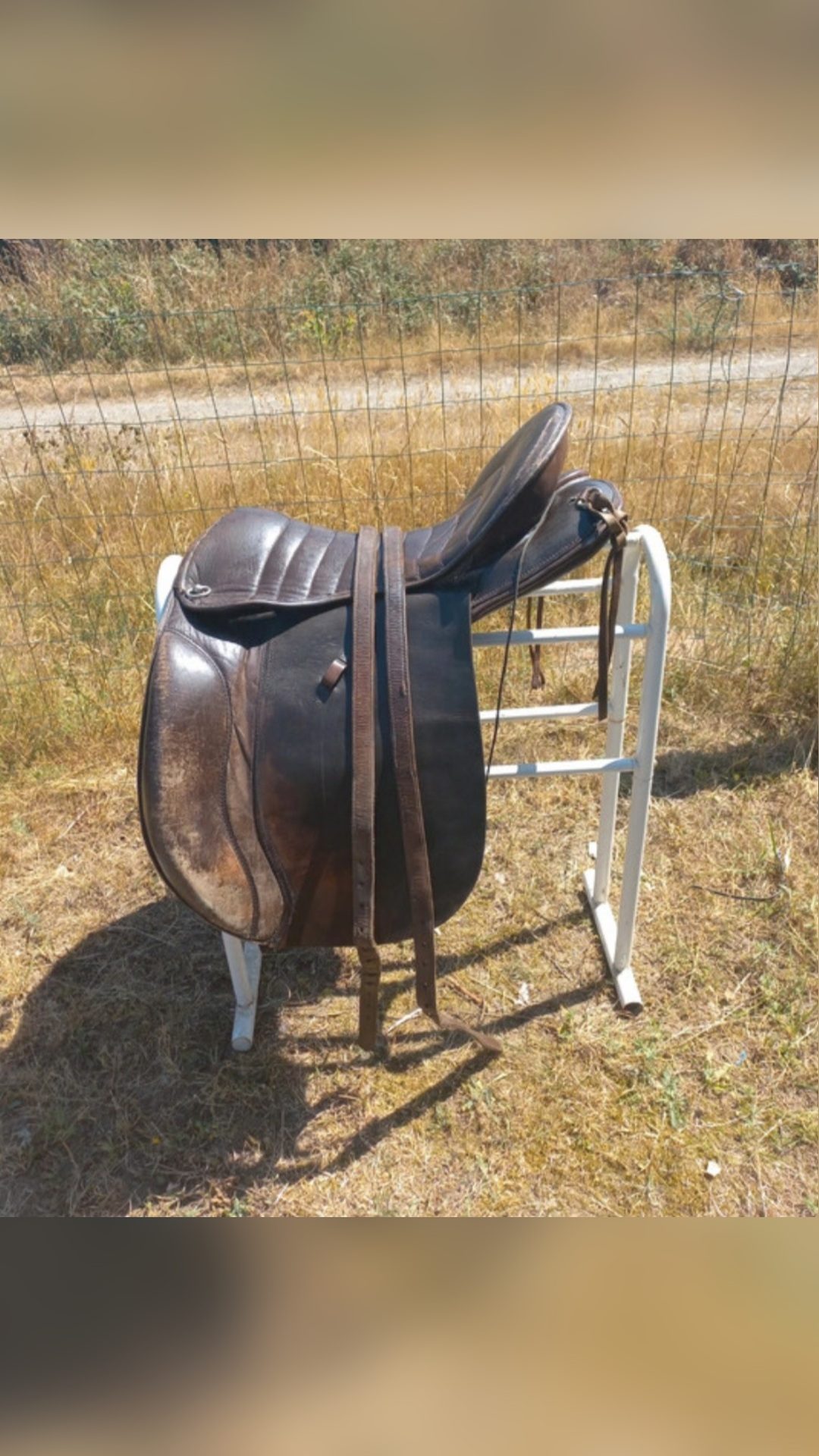 Selle cuir pour cheval de trait, média 3