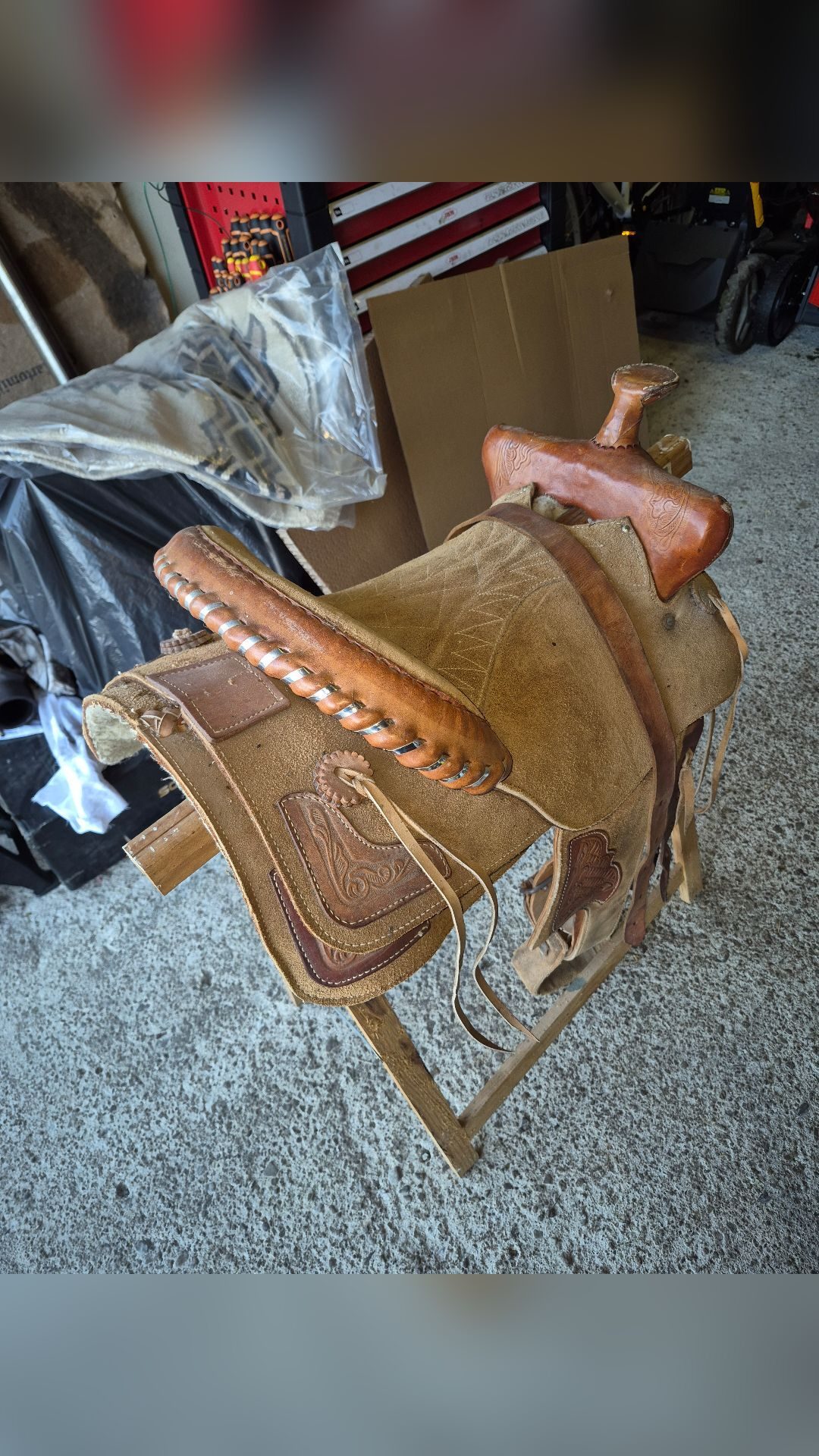 Selle cheval western, média 4