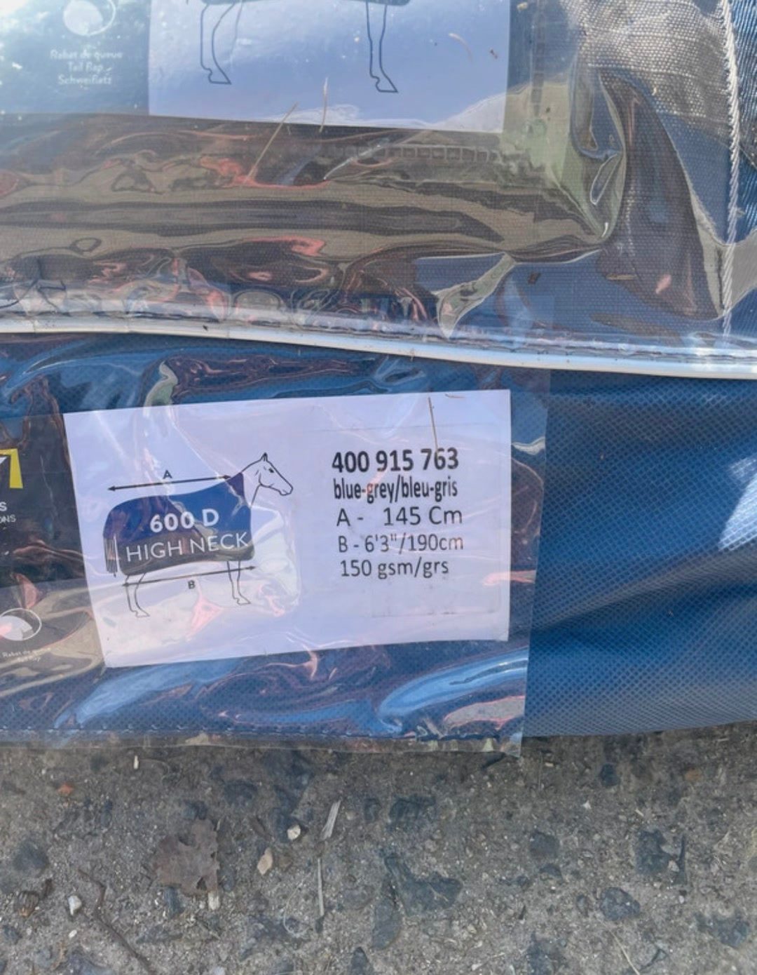 Couverture équithème tyrex 150g /145cm, média 10