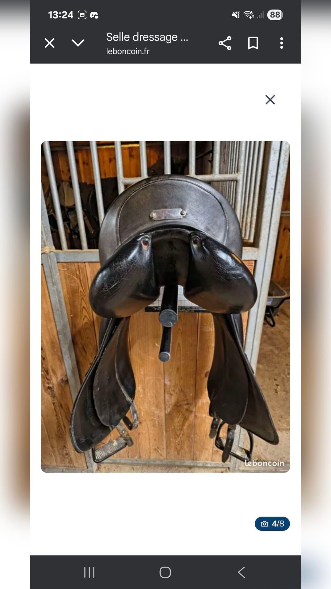 Selle dressage Zaldi, média 4