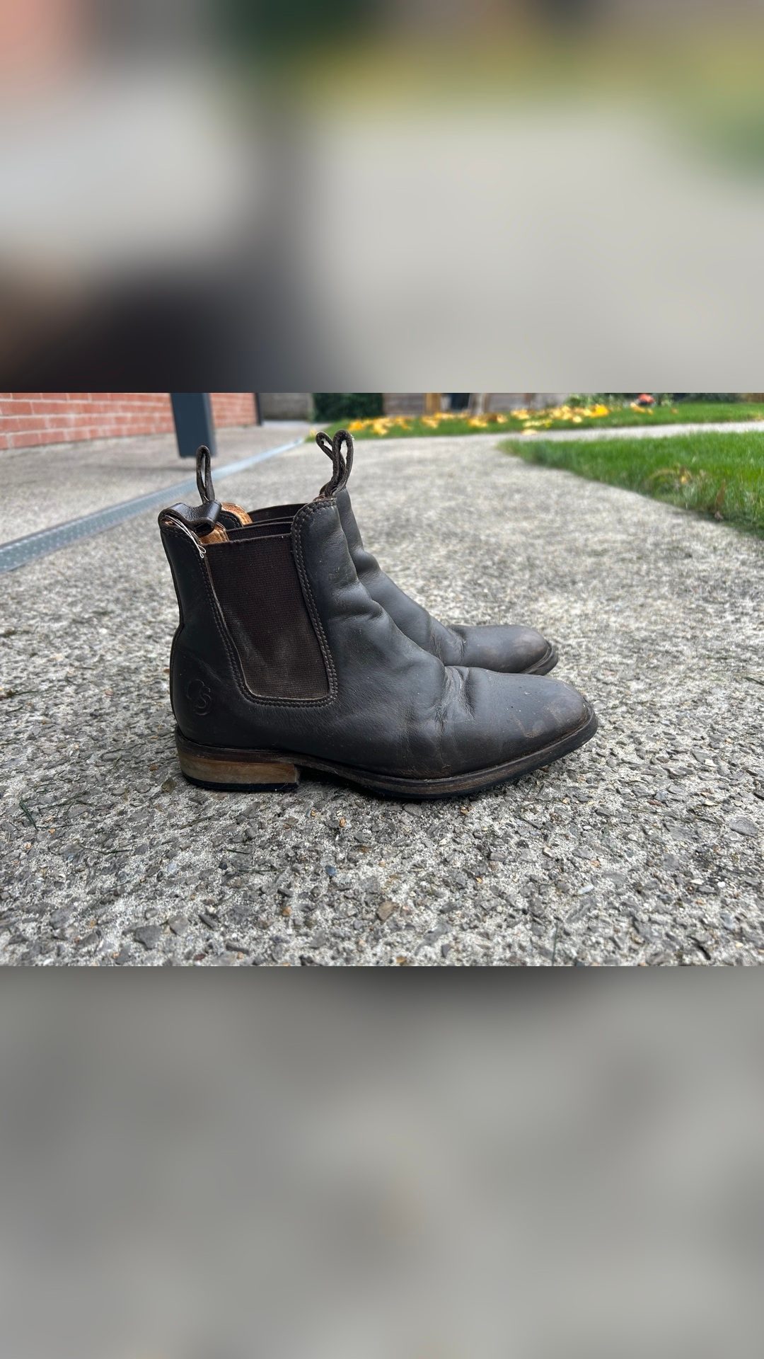 Boots Vero cuoio, média 3