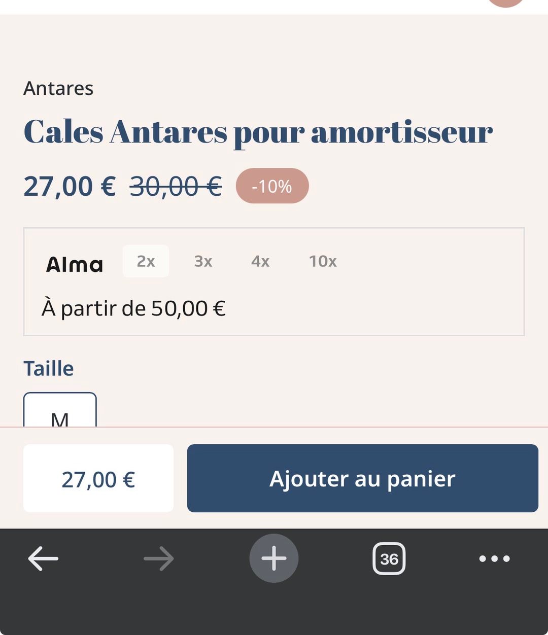 Amortisseur à cales Antares, média 10