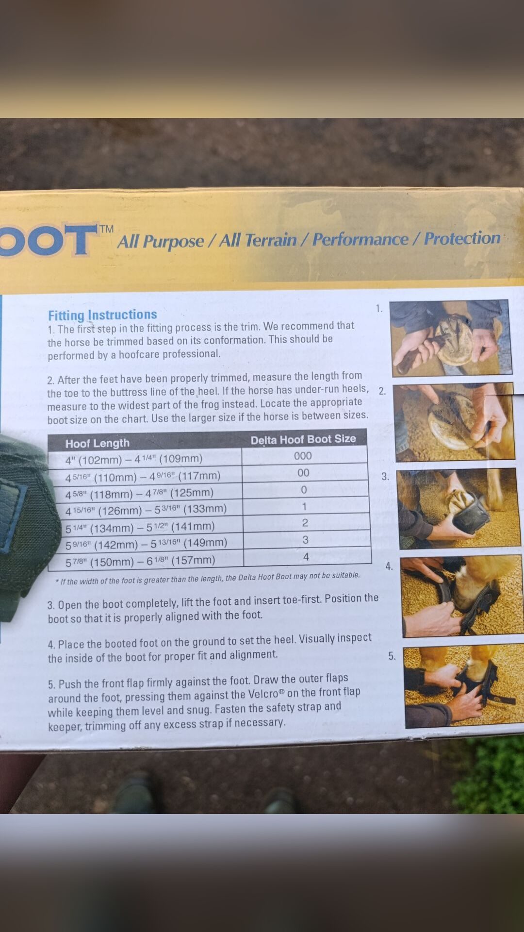 Delta Hoof Boot, média 5