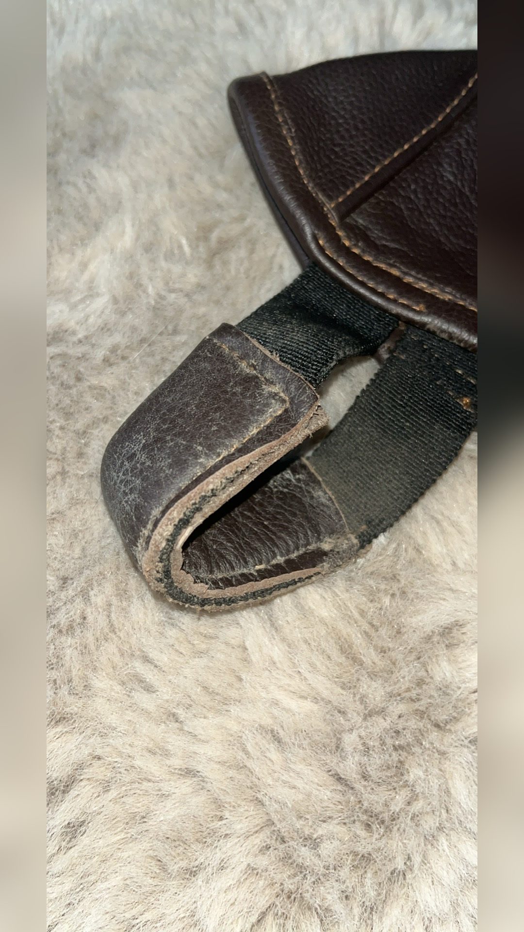 Chaps marrons en cuir XXL, média 4