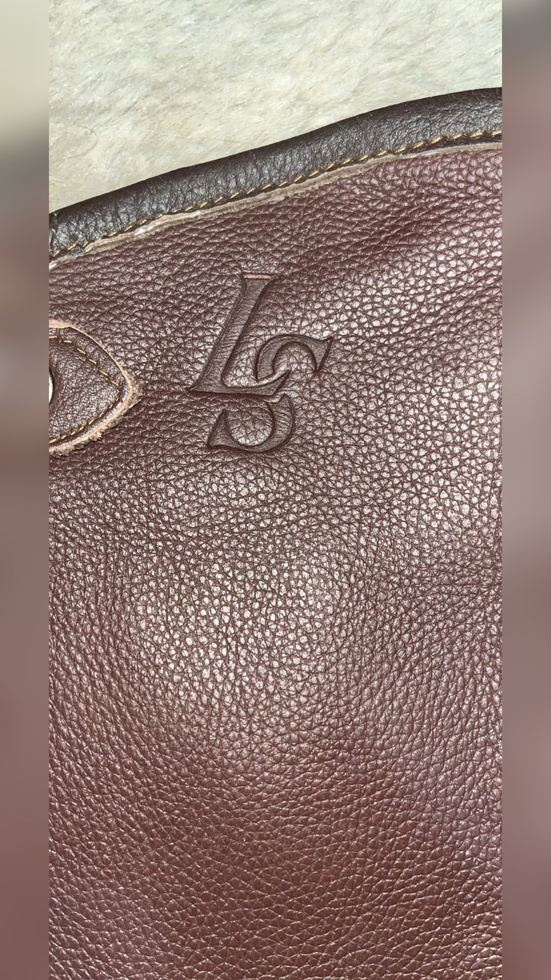 Chaps marrons en cuir XXL, média 5