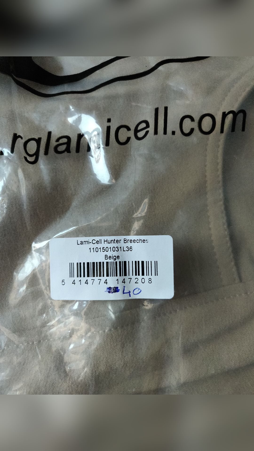 Pantalon T38, média 5