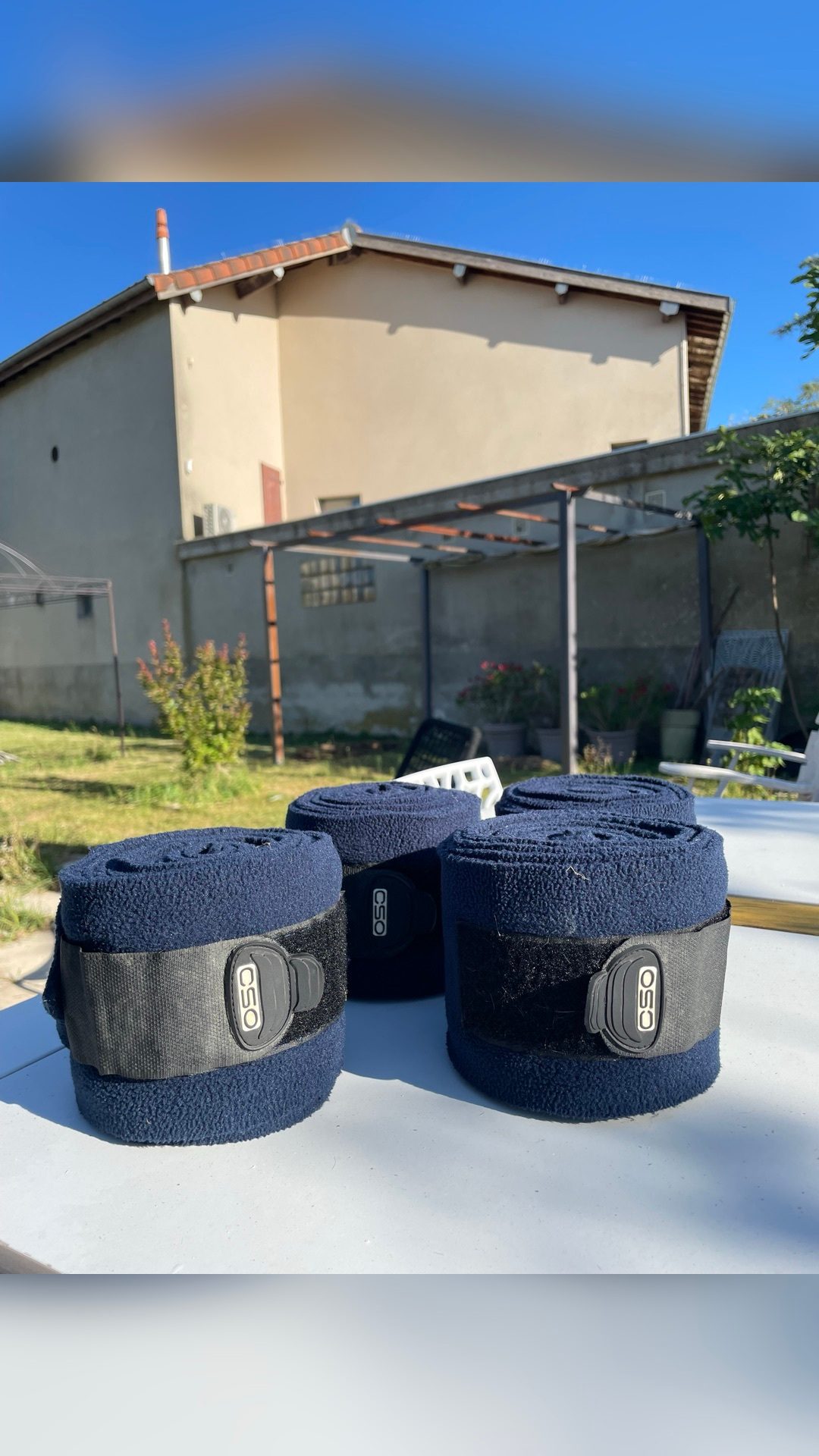 Bandes de polos polaire marine cob/poney, média 2