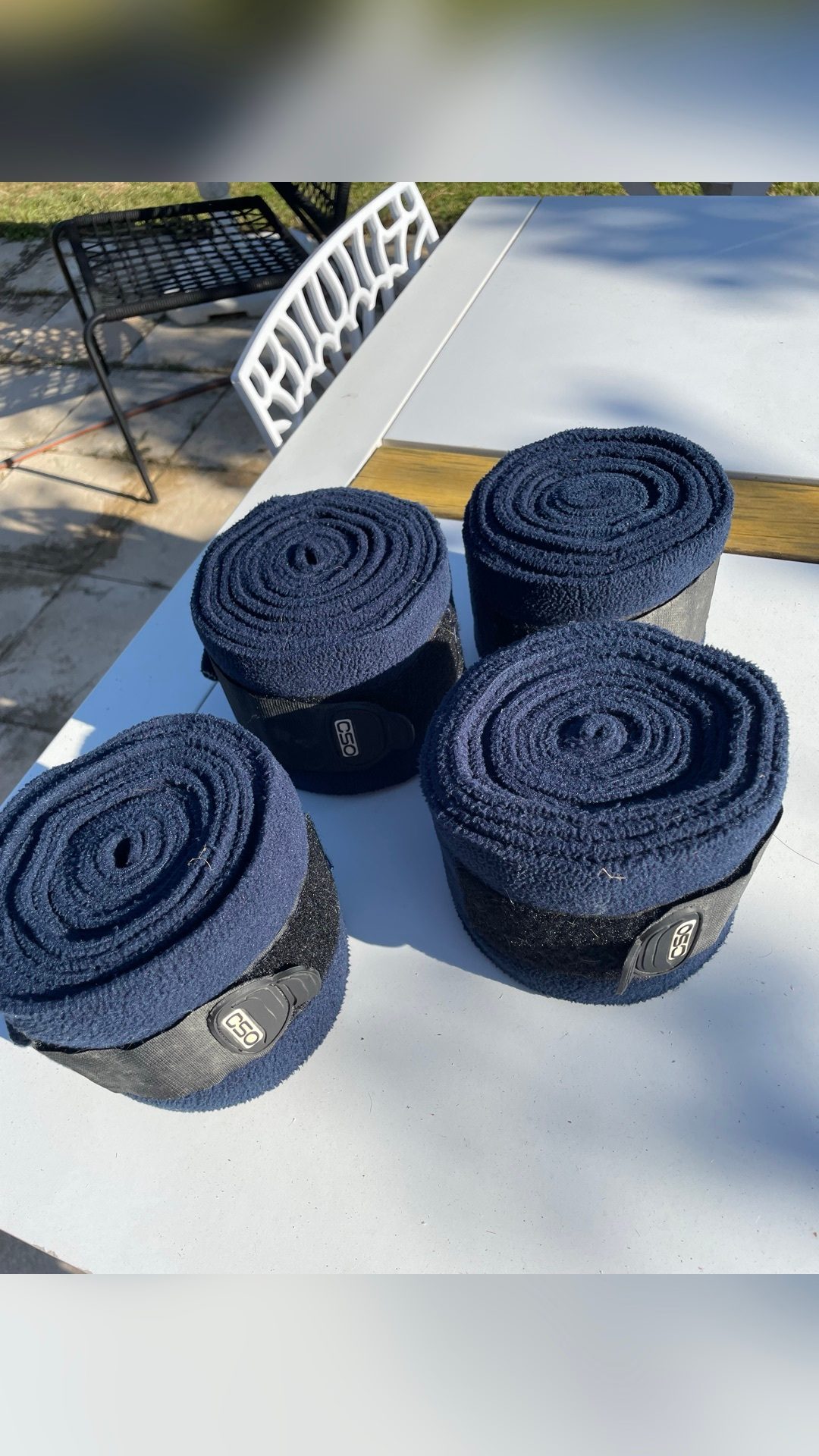Bandes de polos polaire marine cob/poney, média 3
