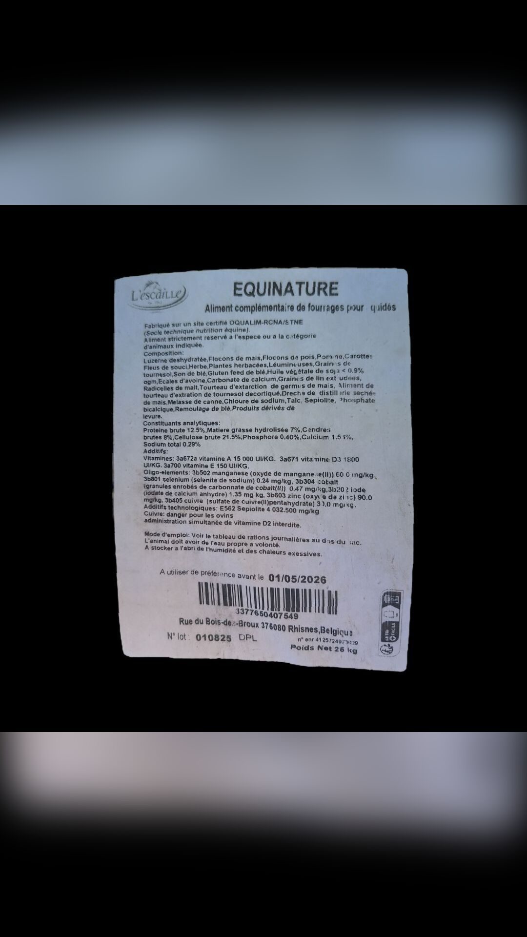 Foin Pré Alpin déshydraté et Equinatur, média 3